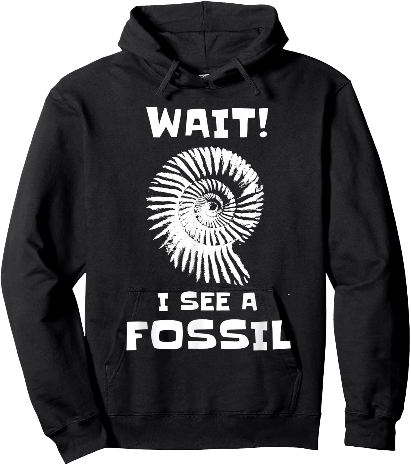 Wait I See A Fossil Collector Funny Paleontology Humor Hoodie - Hoodie | Black