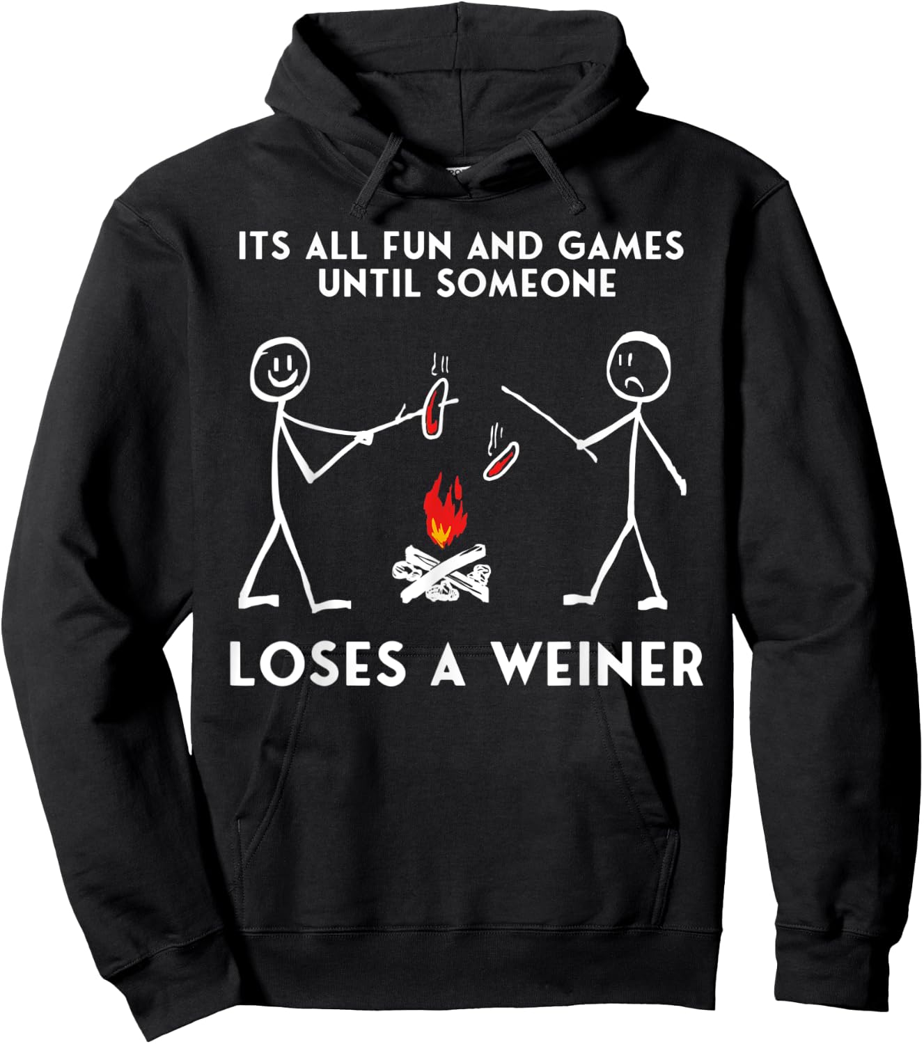 Funny Camping Mountains Outdoor Campfire Men Women Gift Hoodie - Hoodie | Black