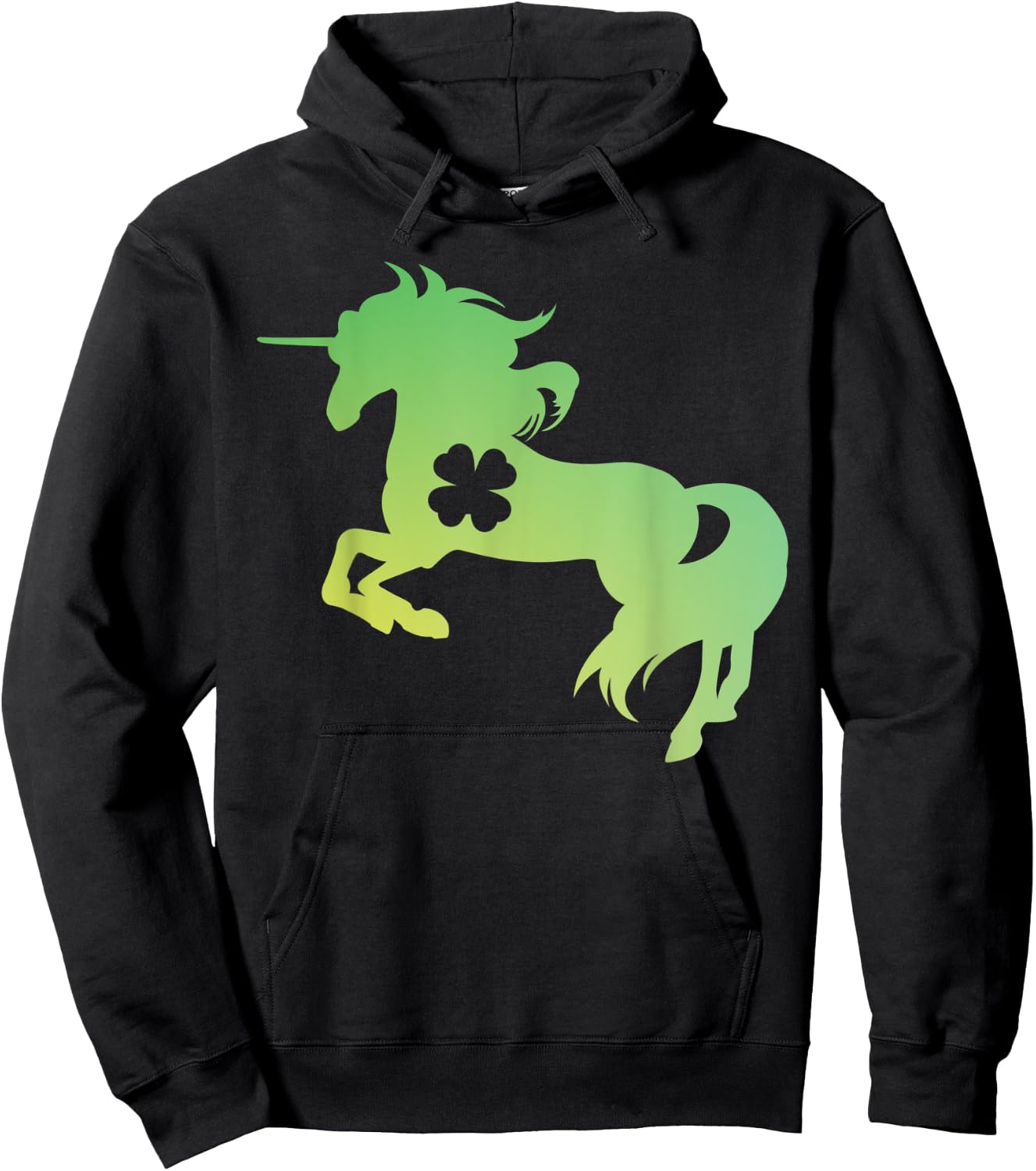 Saint Patrick's Day Unicorn For Saint Patrick's Day Hoodie - Hoodie | Black