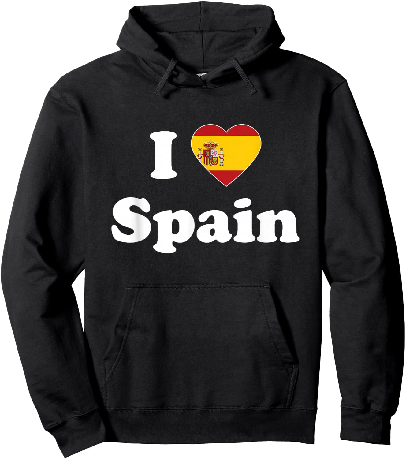 I Love Spain I Heart Spain Spanish Hoodie - Hoodie | Black