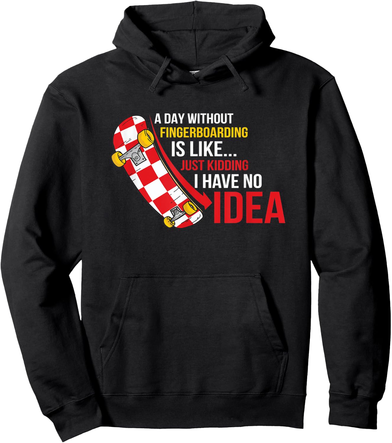 Fingerboard Tricks Skateboard Fingerboarding Ramps Park Hoodie - Hoodie | Black