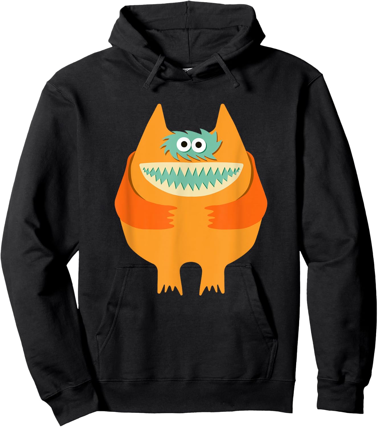 Vintage Nauga Stuffed Animal Cute Monster Throwback Hoodie - Hoodie | Black