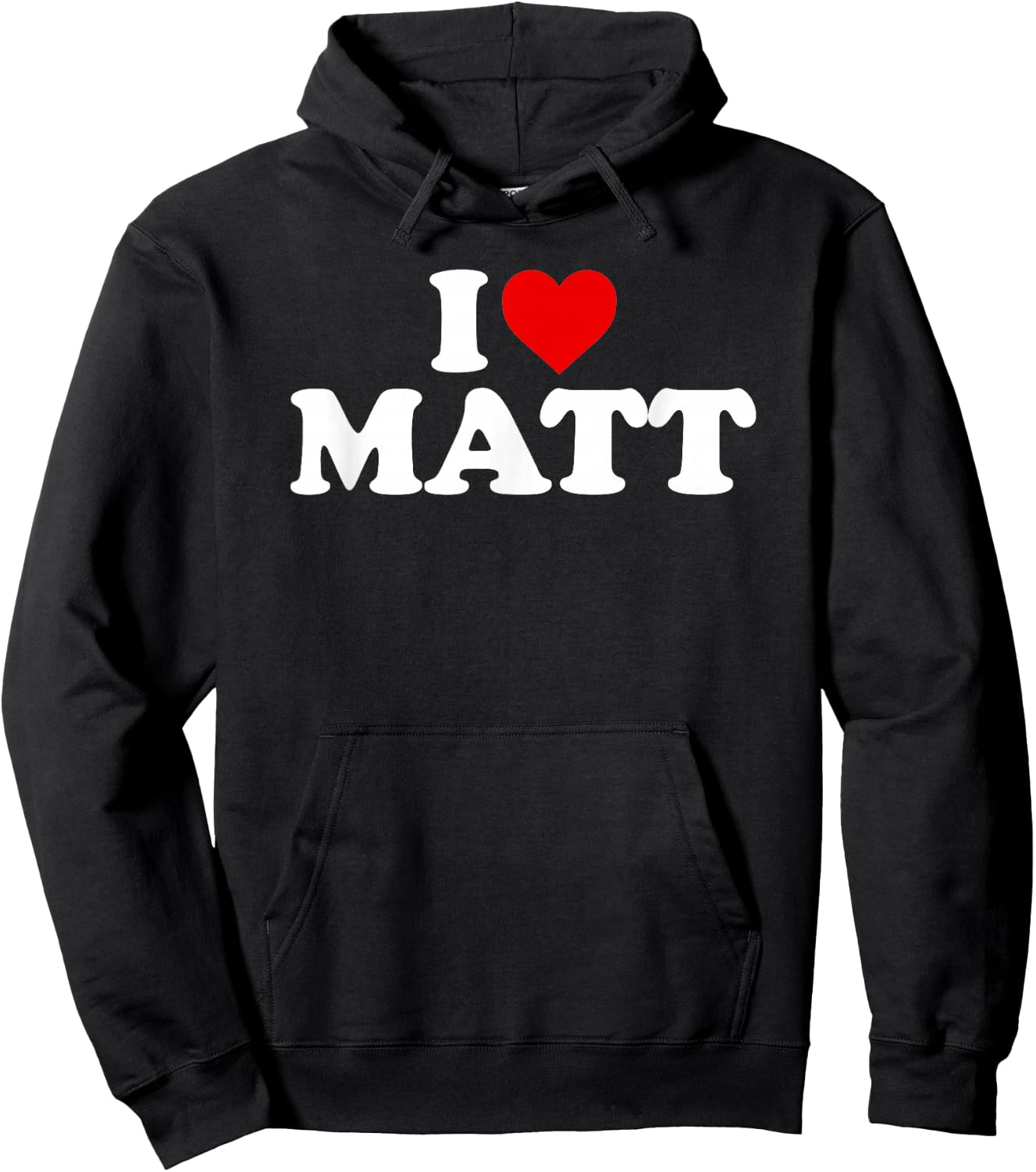 I Love Matt - Heart Hoodie - Hoodie | Black