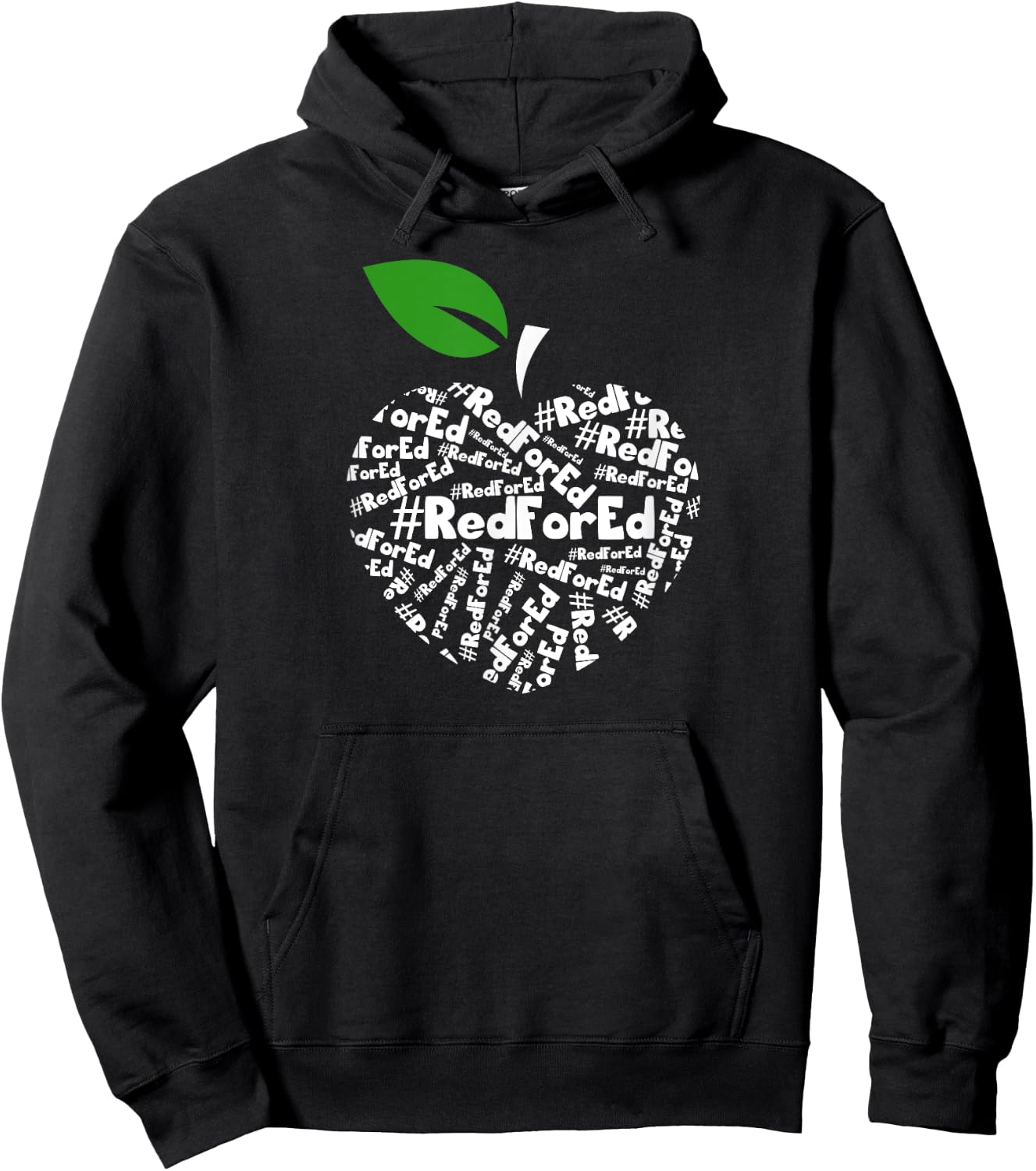 Teacher Shirt Red for Ed Teacher Protest Shirt Women Kids Hoodie - Hoodie | Black