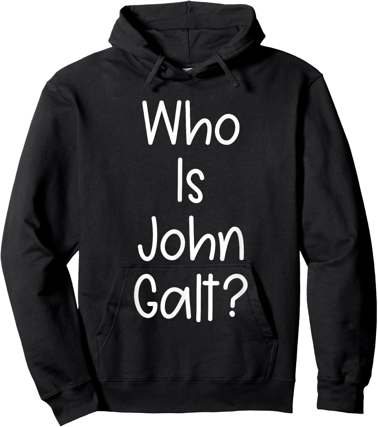 Who Is John Galt Hoodie - Hoodie | Black