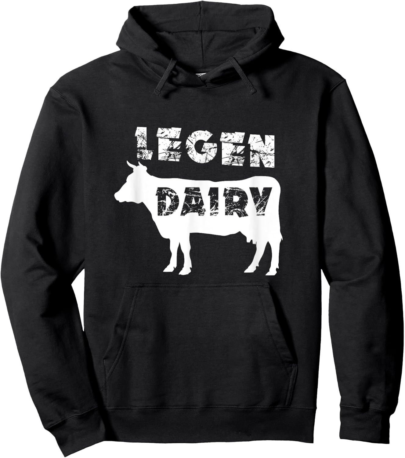 Funny Legen Dairy Cow Farm Animal Bull Sarcastic Shirt Hoodie - Hoodie | Black