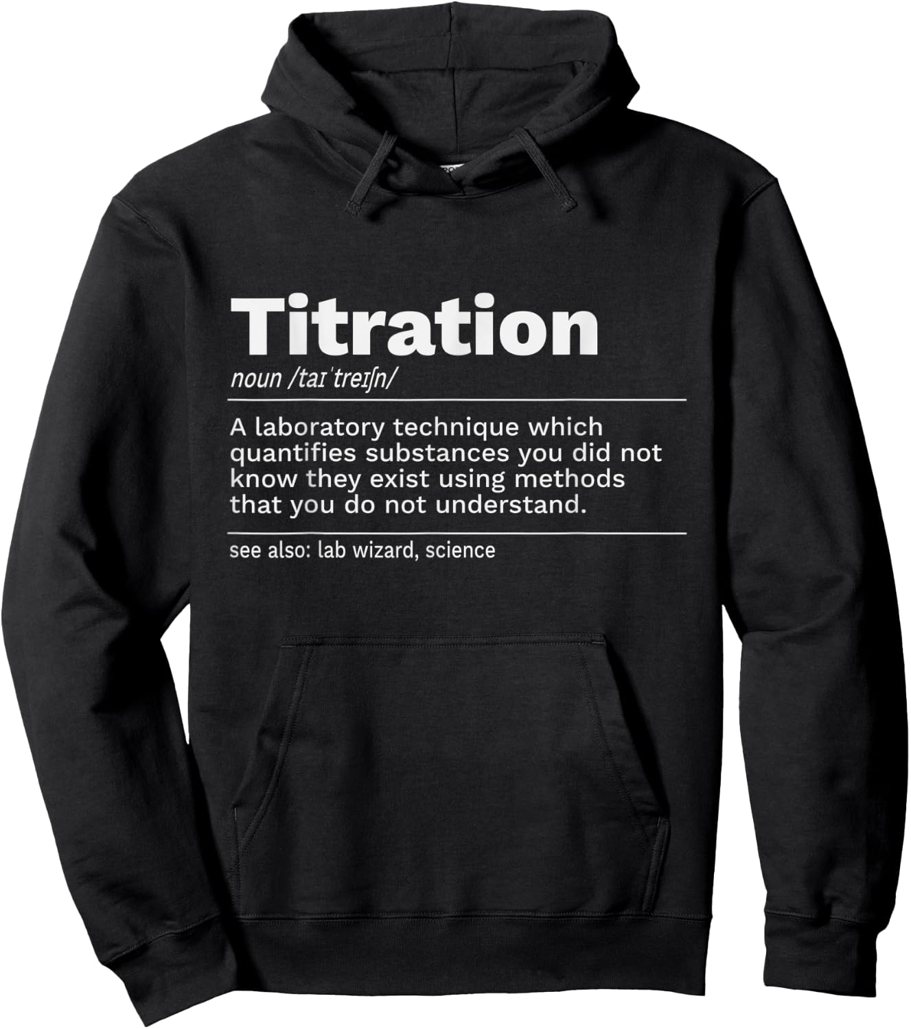 Titration Definition Hoodie - Hoodie | Black