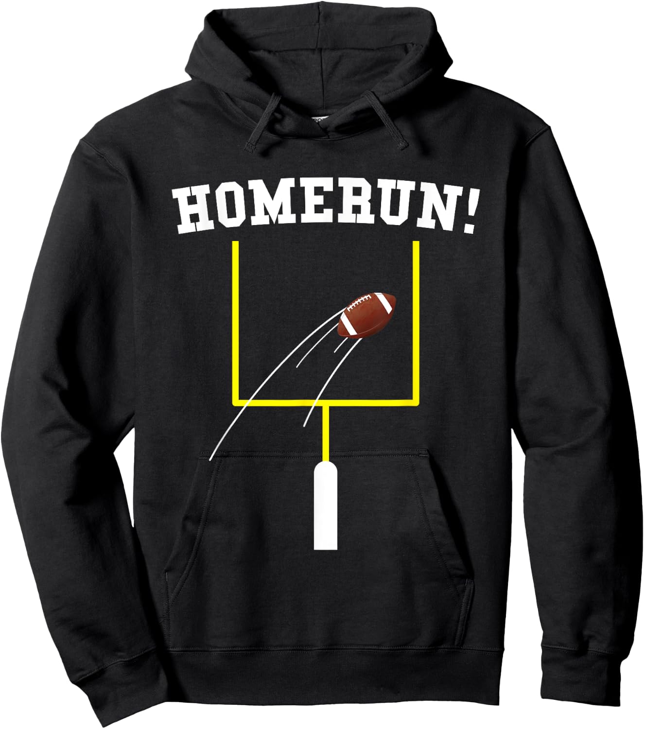 Funny Homerun Football Baseball Sports Mix Up Humor Hoodie - Hoodie | Black