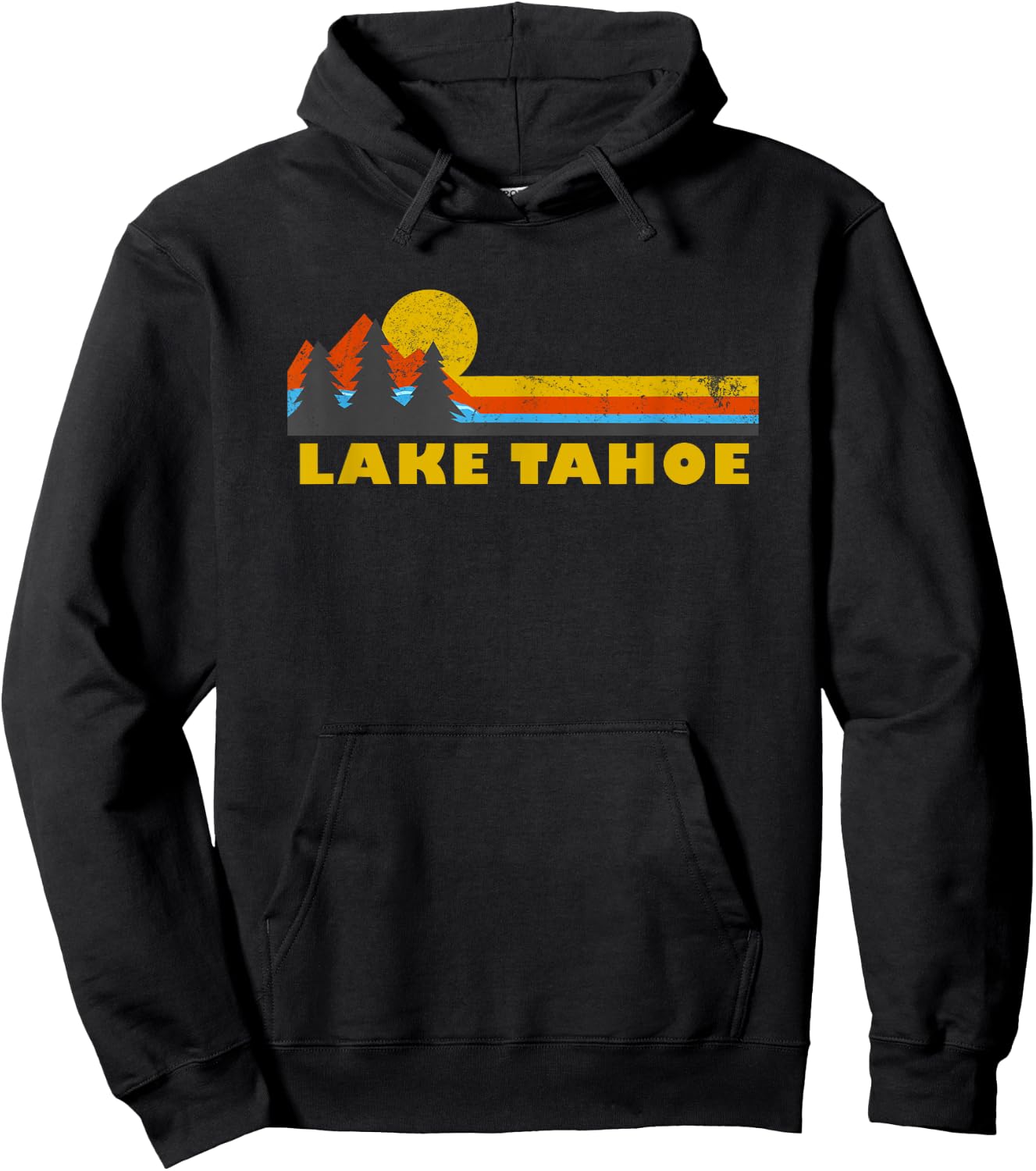 Vintage Lake Tahoe Hoodie - Hoodie | Black