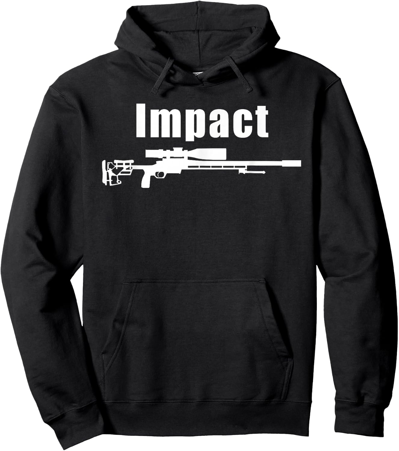 Impact Precision Rifle Long Range Shooter Marksman Design Hoodie - Hoodie | Black
