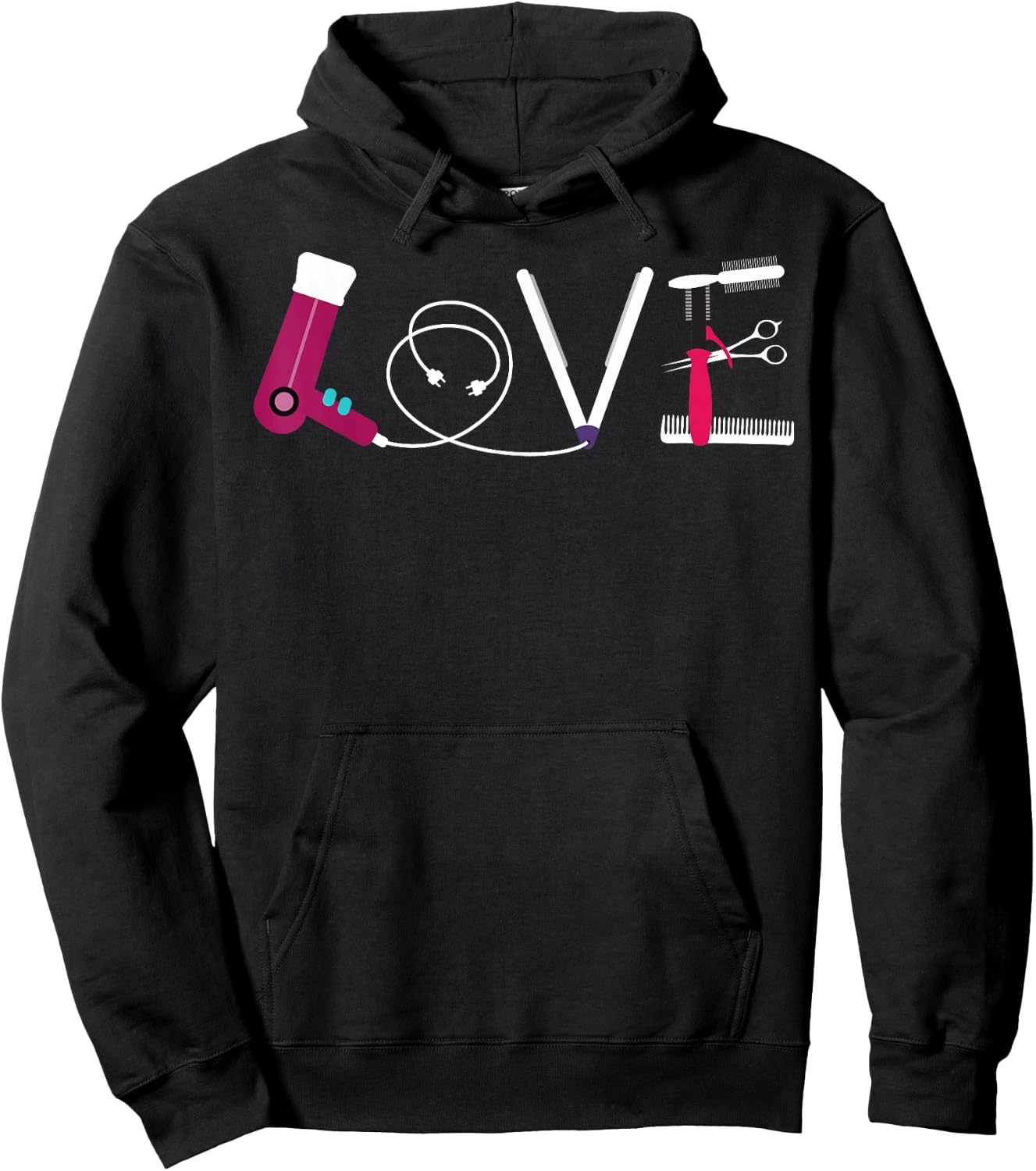 Best Hairdresser Gift Cosmetology Beautician Men Hoodie - Hoodie | Black