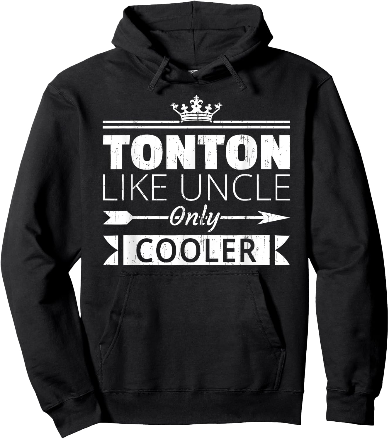 Tonton Cooler Funny Haitian Uncle Father's Day Hoodie - Hoodie | Black