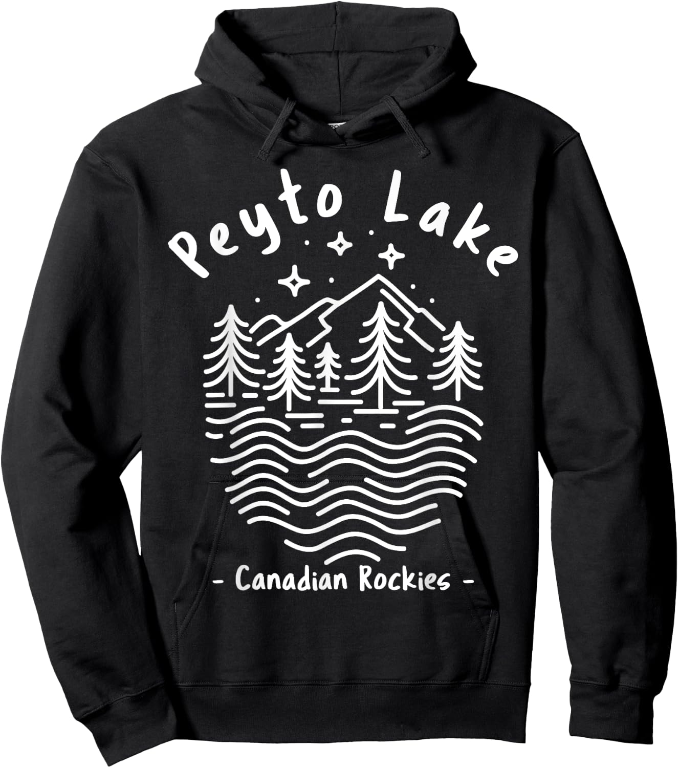 Peyto Lake Canadian Rockies Hoodie - Hoodie | Black