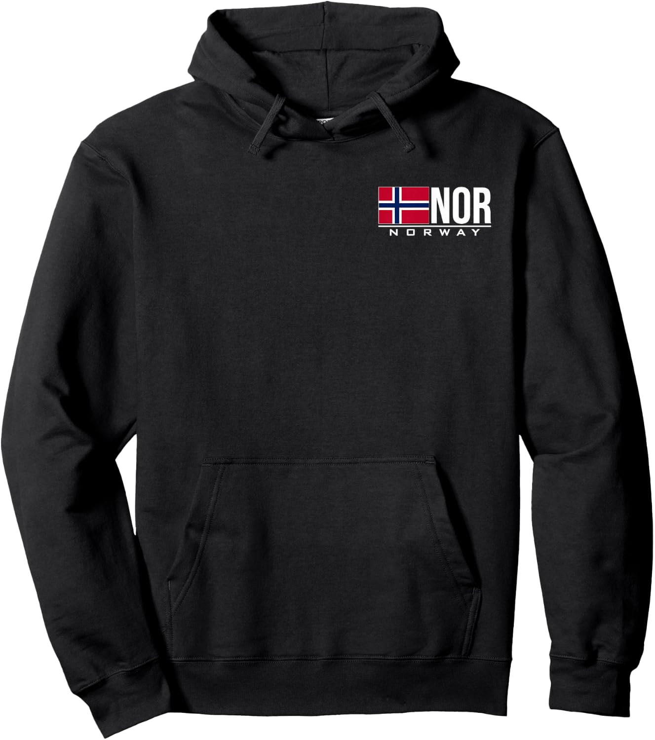 Norway Flag Norwegian Country Code NOR Sports Games Athlete Hoodie - Hoodie | Black