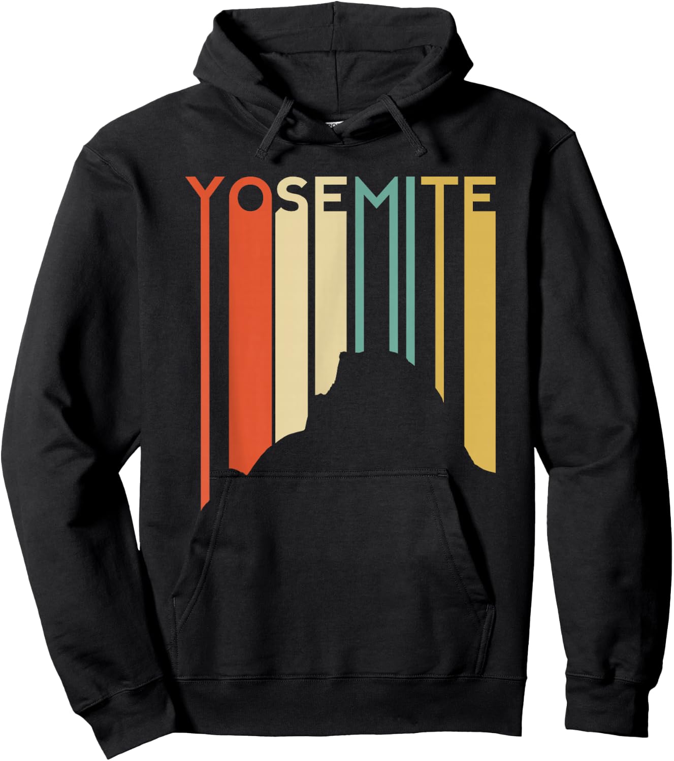 Yosemite National Park Vintage Retro Half Dome California Ca Hoodie - Hoodie | Black