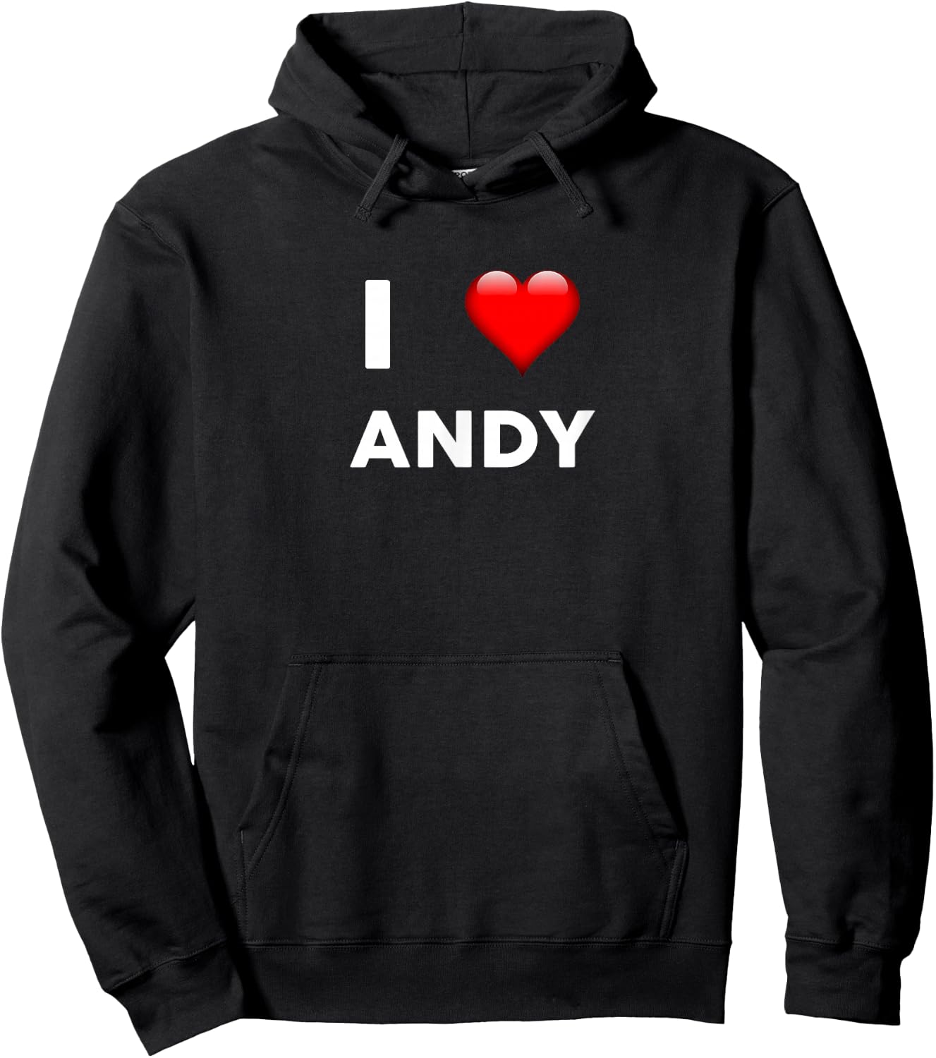 I Love ANDY Name Andy Hoodie - Hoodie | Black