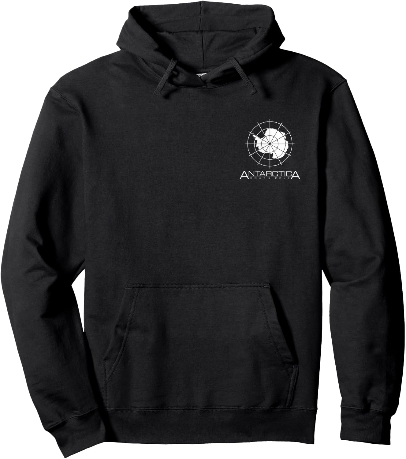 Antarctica South Pole Antarctic Circle Continent Hoodie - Hoodie | Black