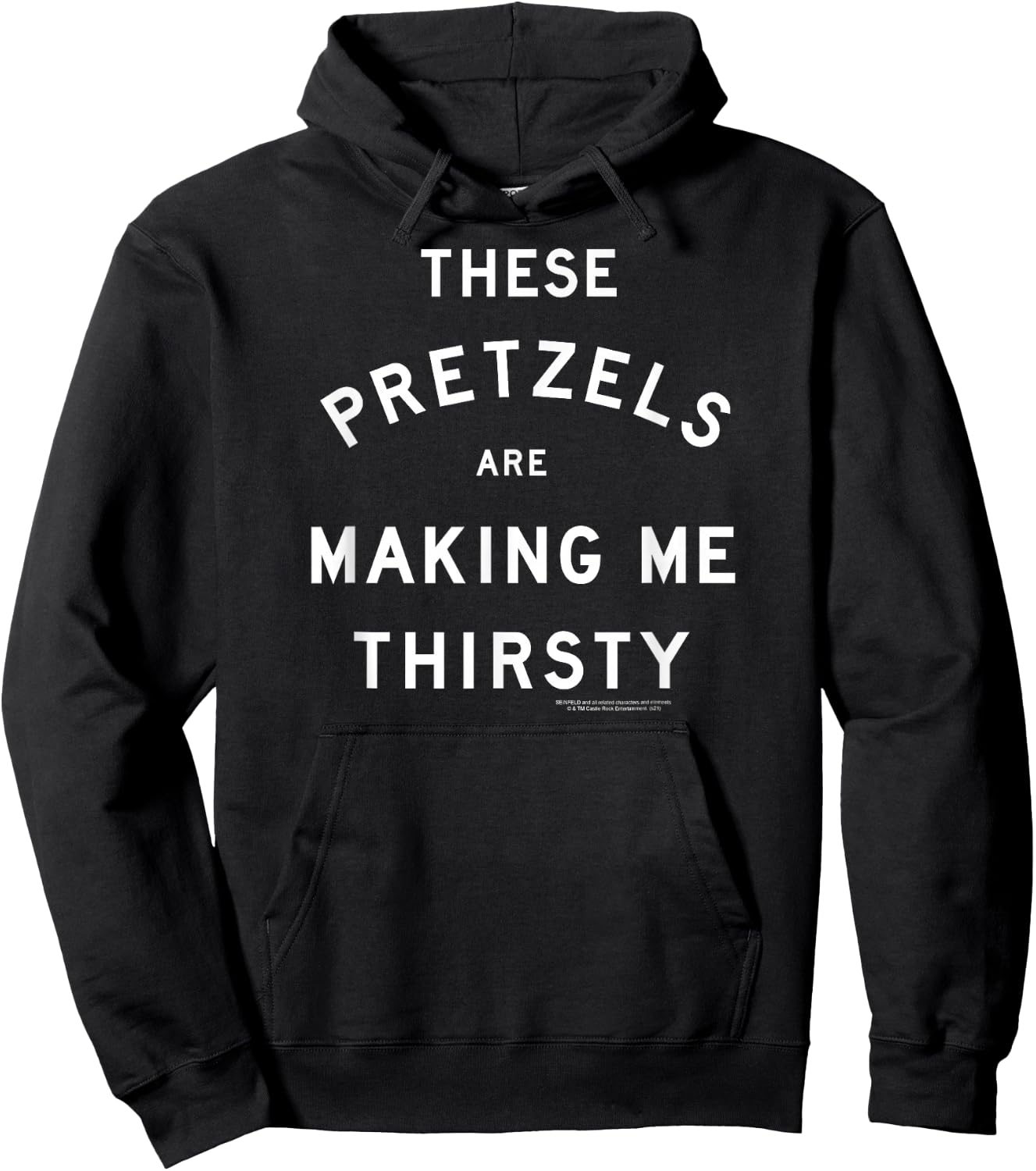 Seinfeld These Pretzels are Making Me Thirsty 90's Show Hoodie - Hoodie | Black
