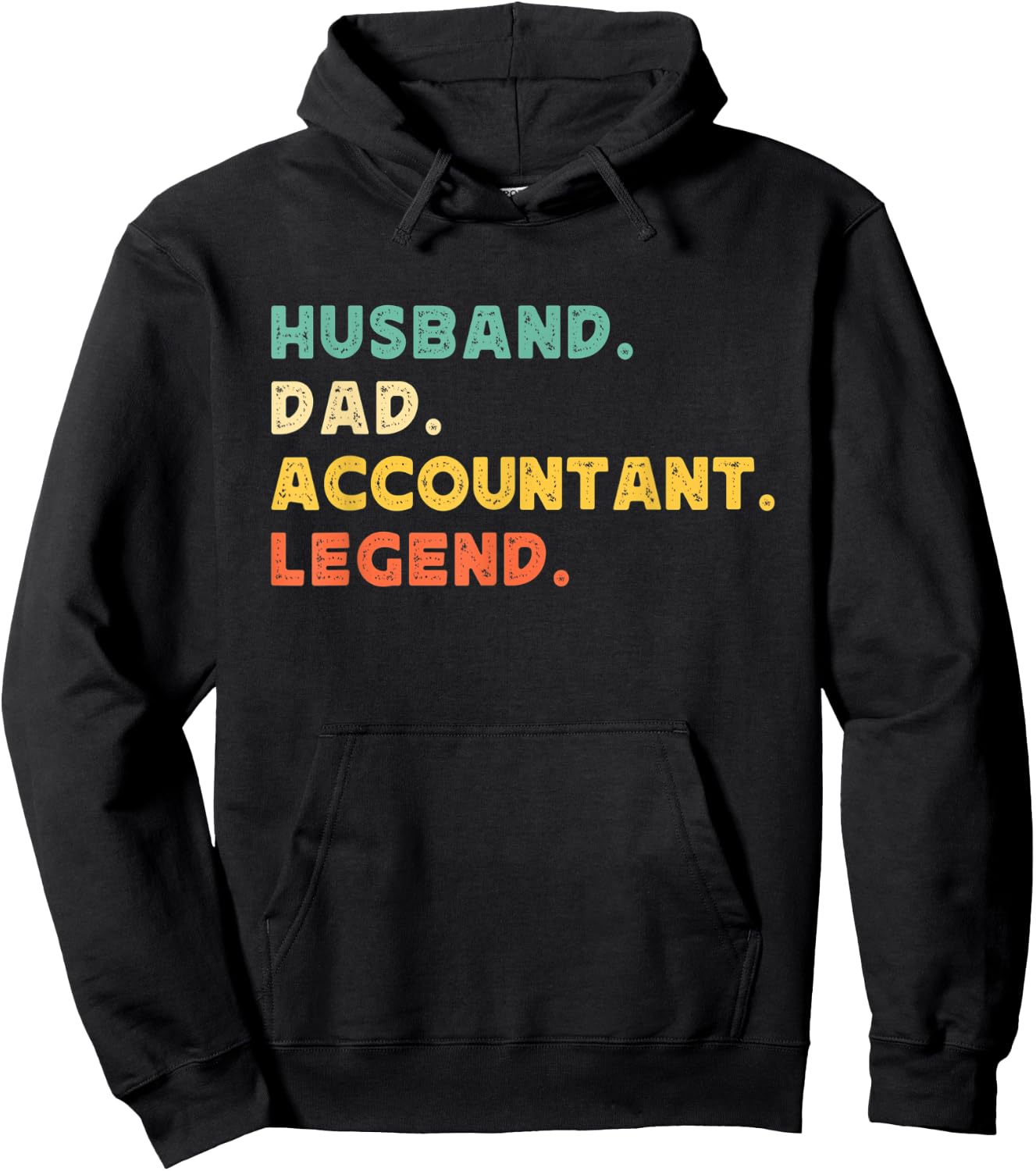 Husband Dad Accountant Legend Accounting Father's Day Daddy Hoodie - Hoodie | Black