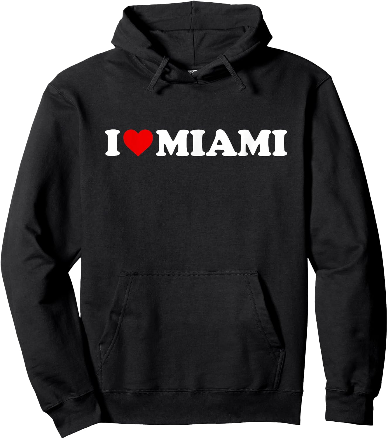 I Love Miami - Heart Hoodie - Hoodie | Black