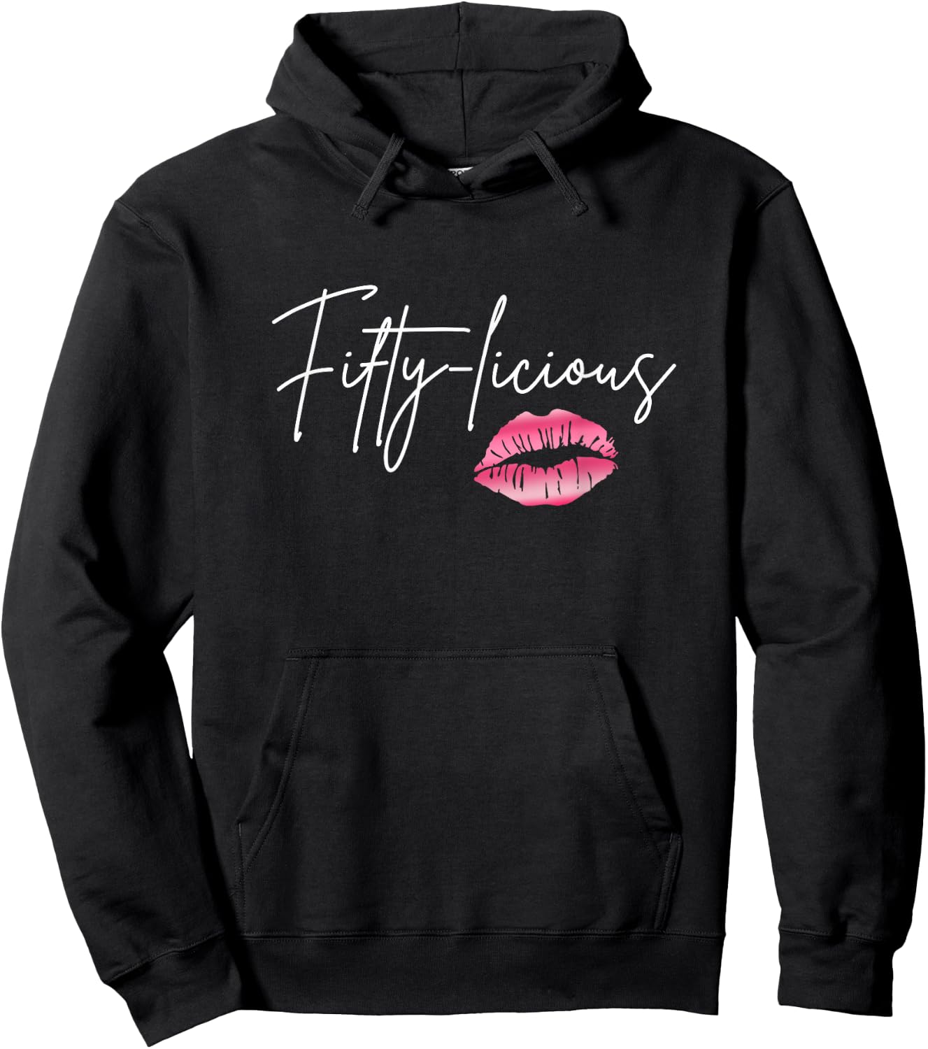 Fifty Licious Funny 50th Birthday Queen 50 Years Birthday Hoodie - Hoodie | Black