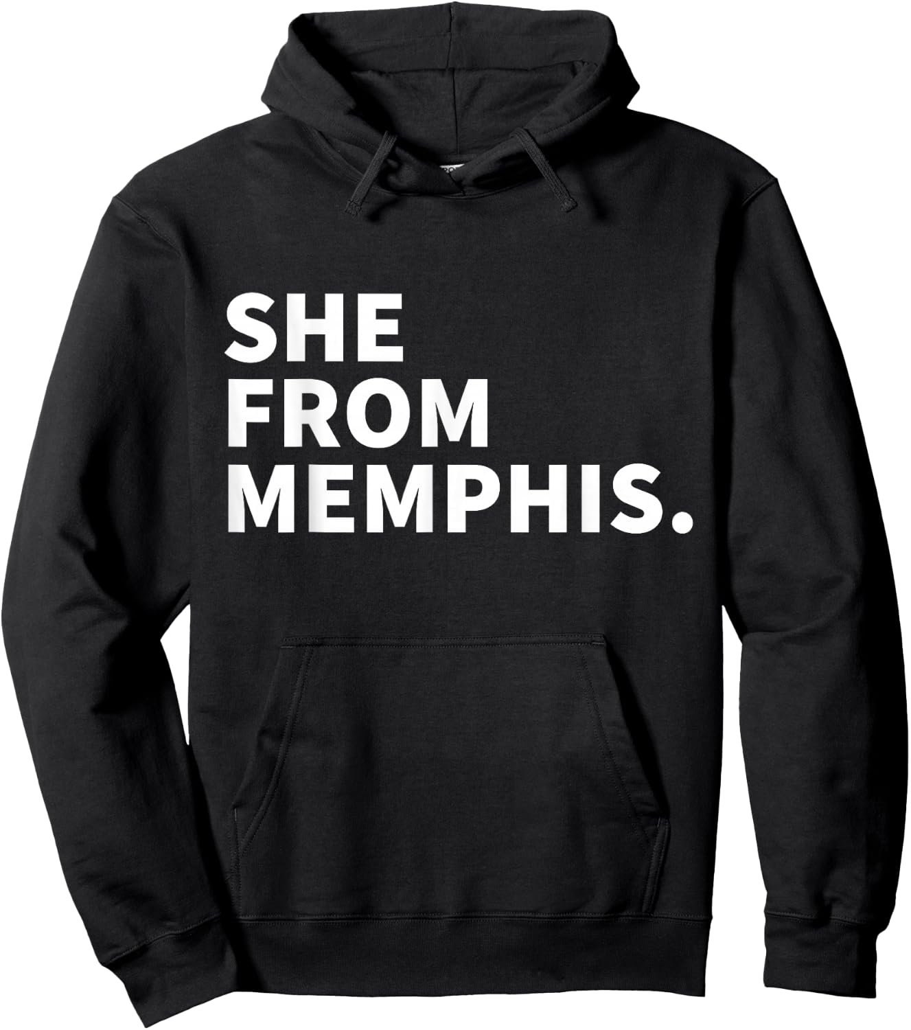 She from Memphis Hoodie - Hoodie | Black