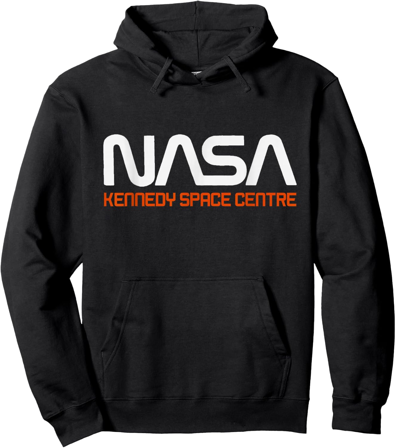 NASA Kennedy Space Centre Rocket Text Hoodie - Hoodie | Black