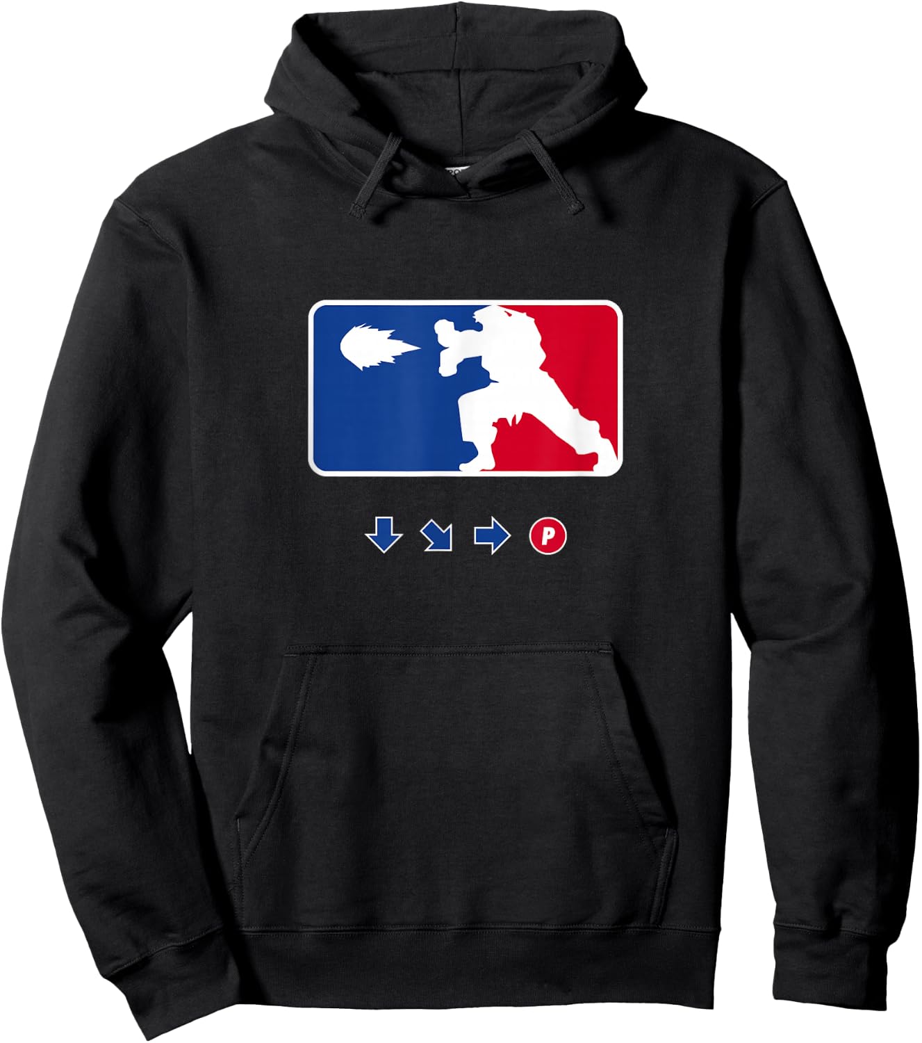 Hadouken Fighting Sports League - Funny Arcade Gamer Hoodie - Hoodie | Black