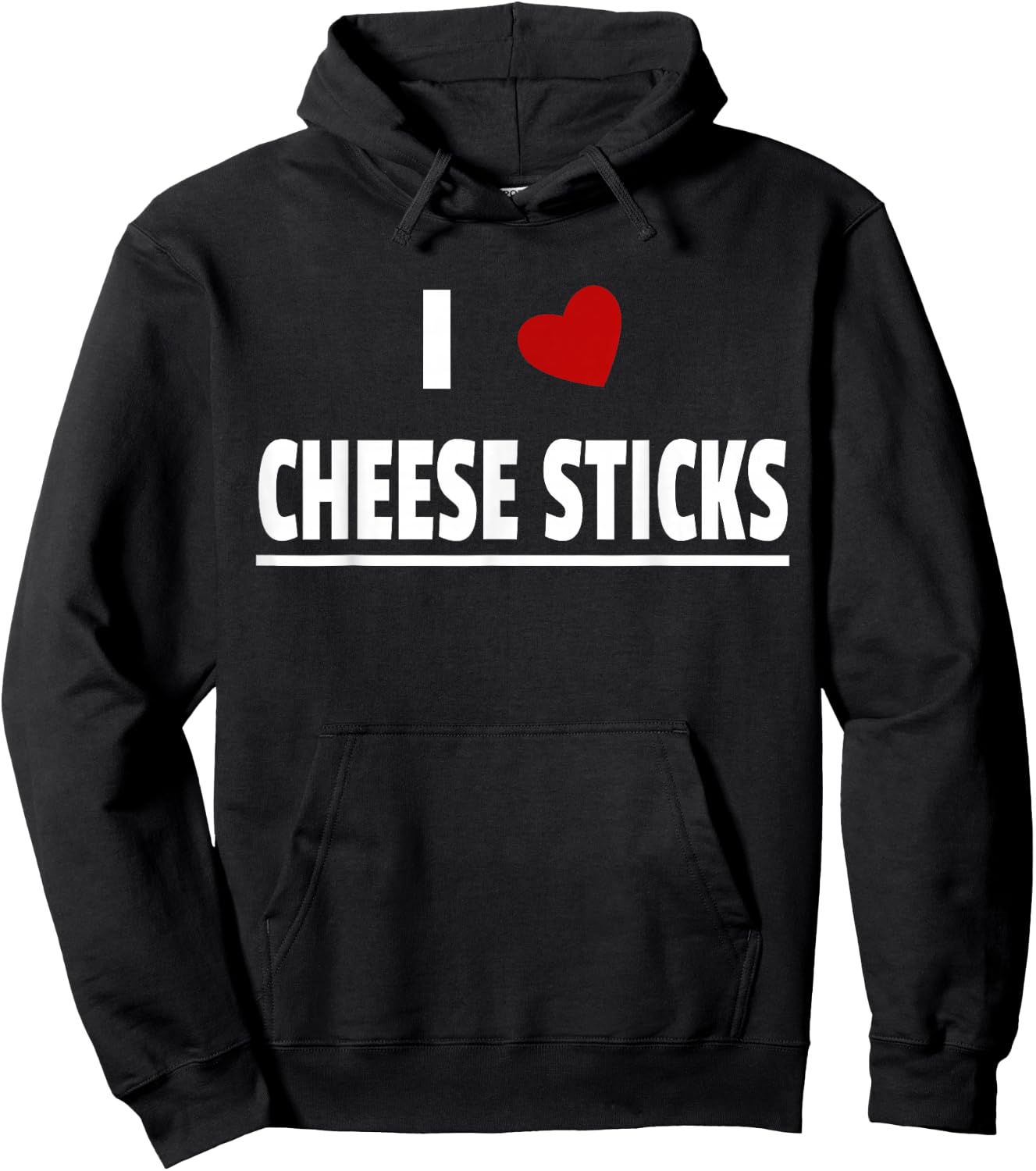I Love Cheese Sticks Hoodie - Hoodie | Black