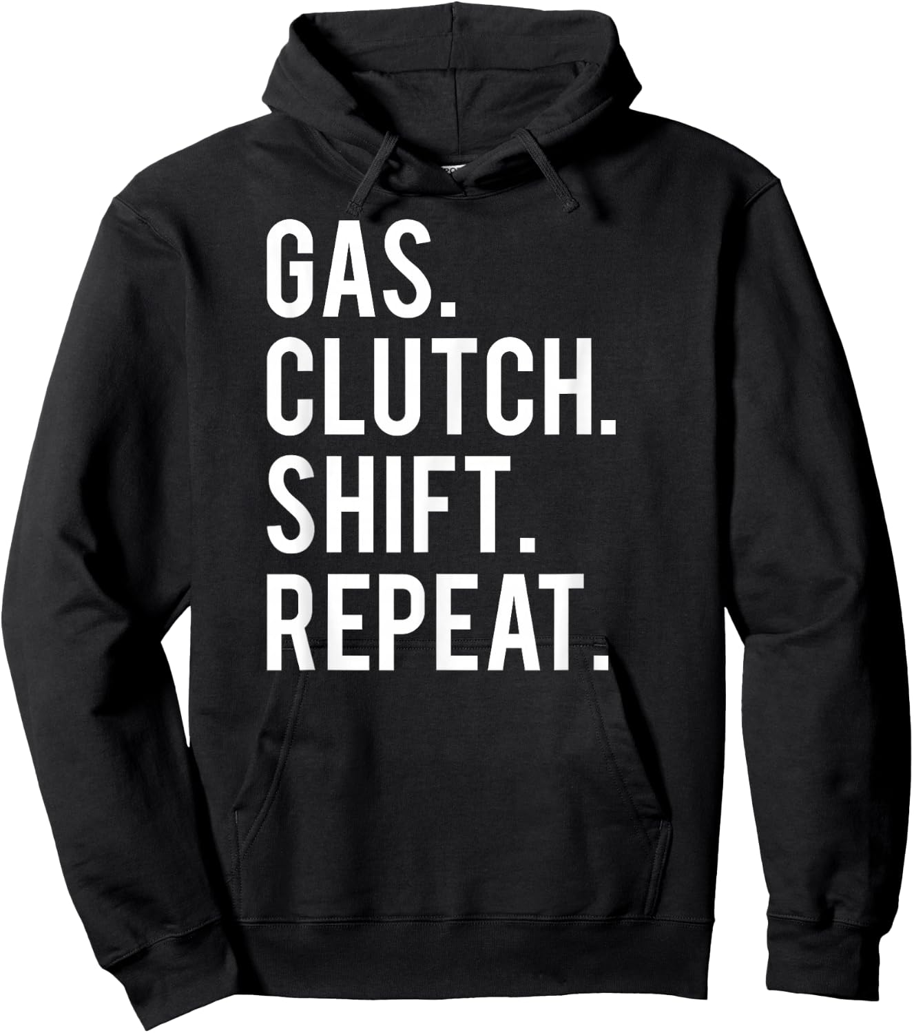 Gas clutch shift repeat T Shirt funny stick car manual Hoodie - Hoodie | Black