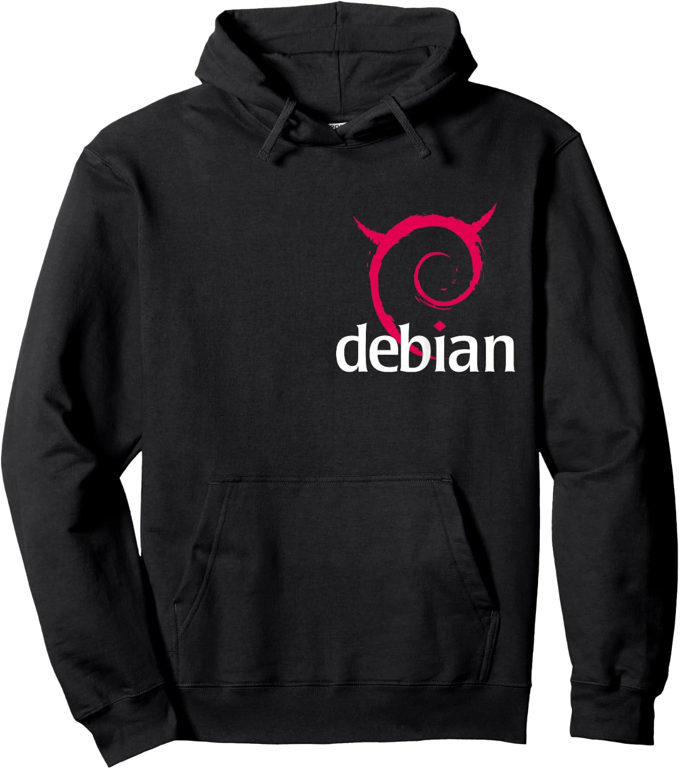 Linux Debian lovers Spiral Logo Open Source Os Hoodie - Hoodie | Black