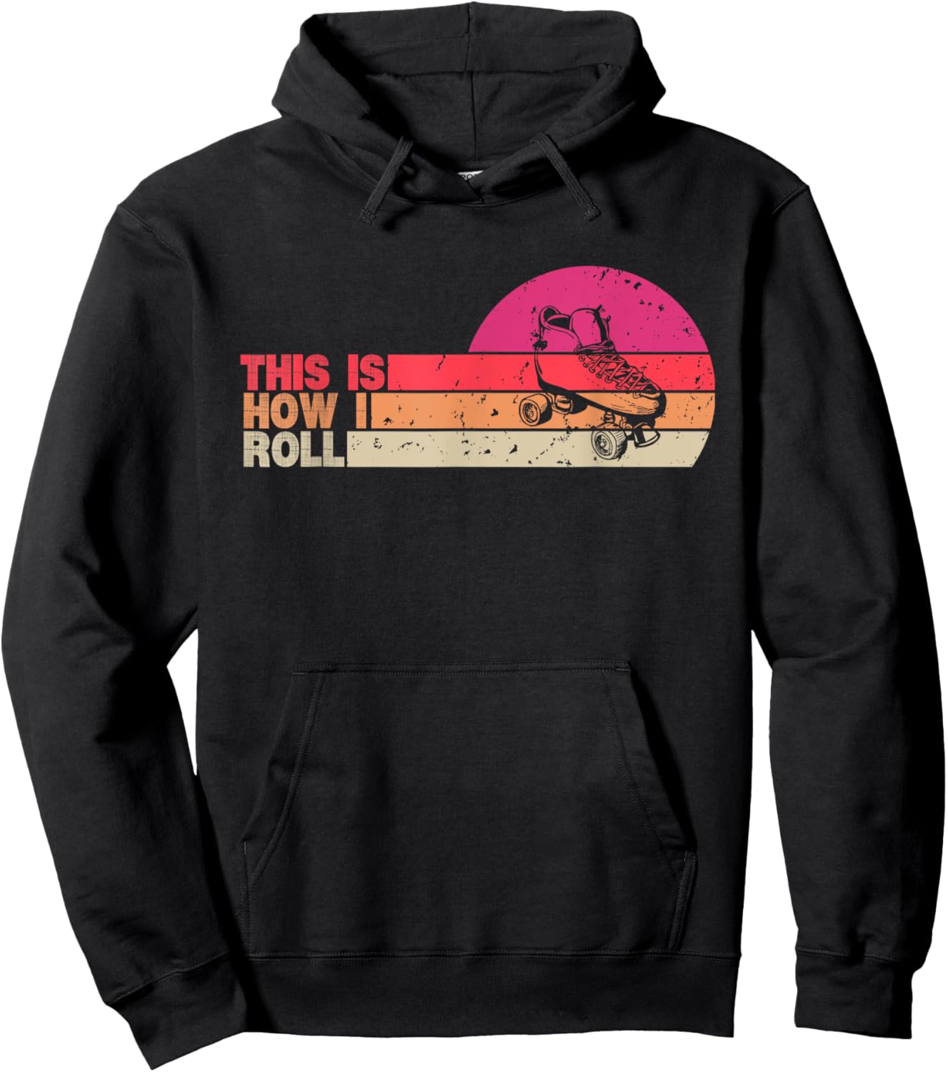 This Is How I Roll Roller Skate Retro Roller skating Hoodie - Hoodie | Black