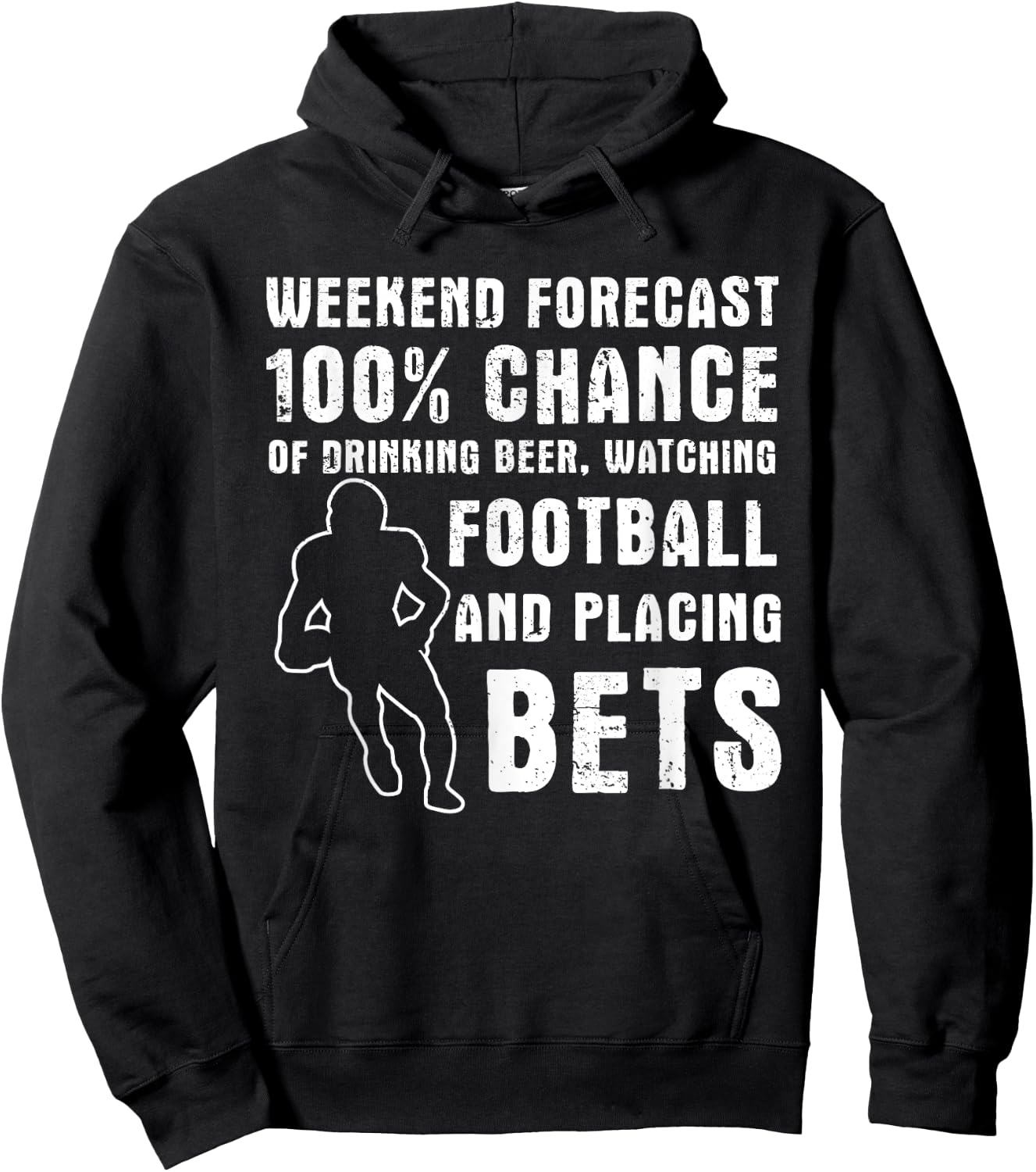 Fantasy Football Sports Betting Gambling Sports Bet Gambler Hoodie - Hoodie | Black