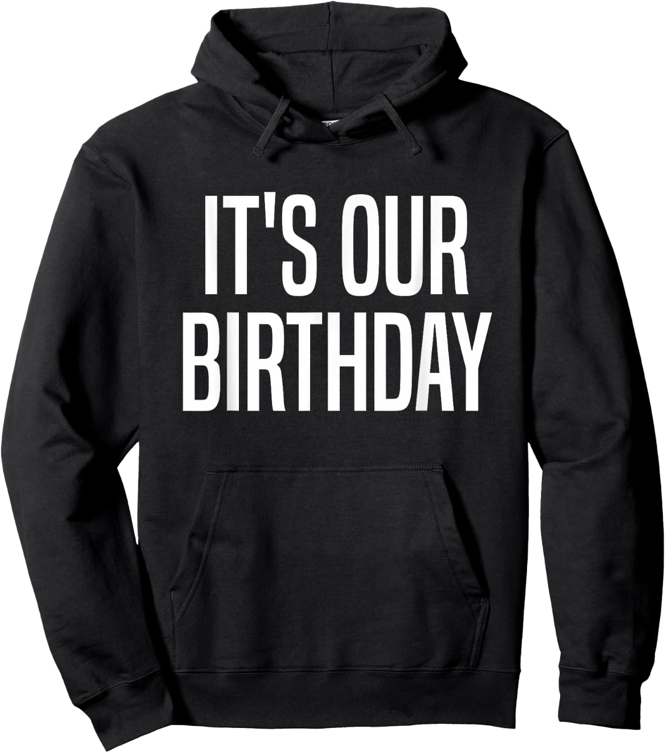 It's Our Birthday Twins Hoodie - Hoodie | Black