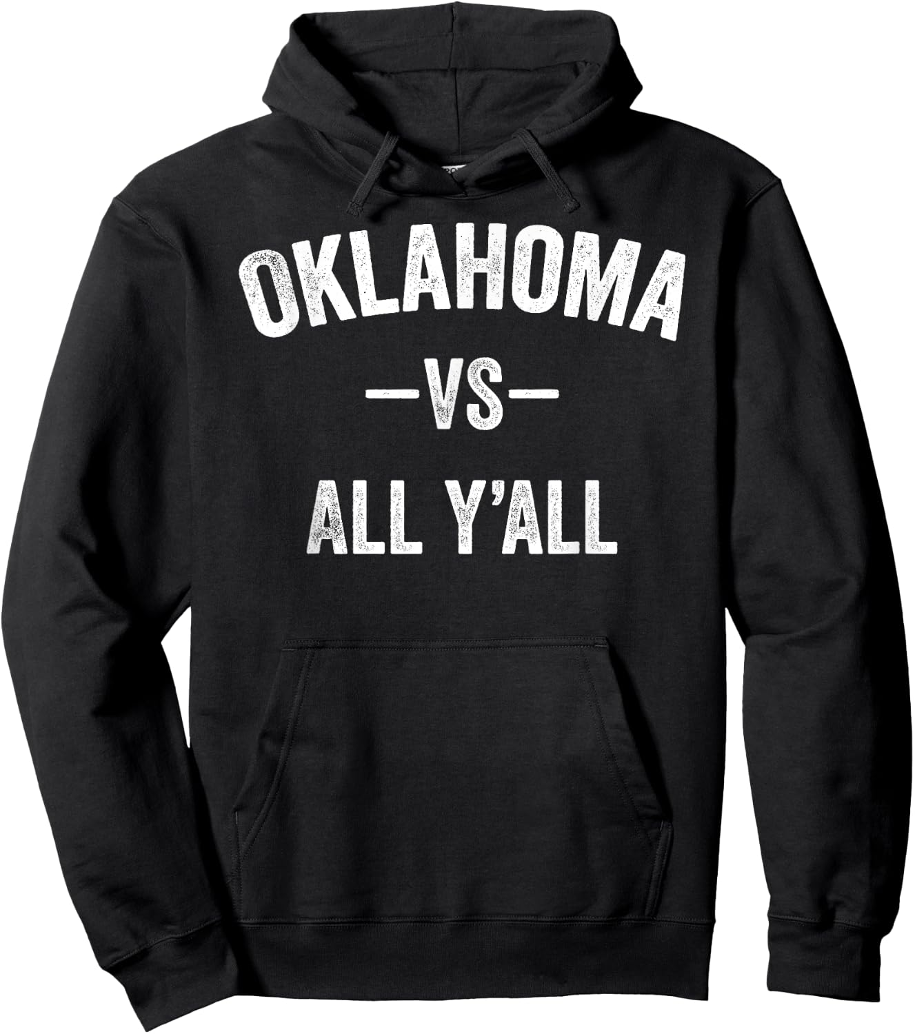 All Sport Trends Men Women Kids - Oklahoma vs all y'all Hoodie - Hoodie | Black