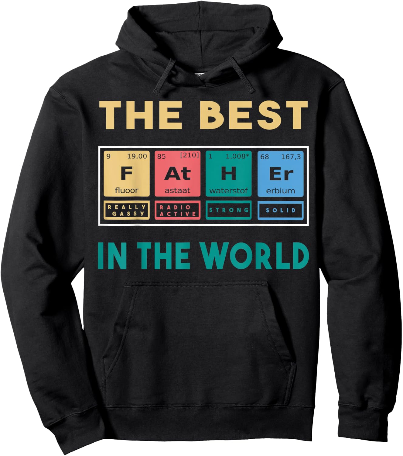 The best father in the world Hoodie - Hoodie | Black