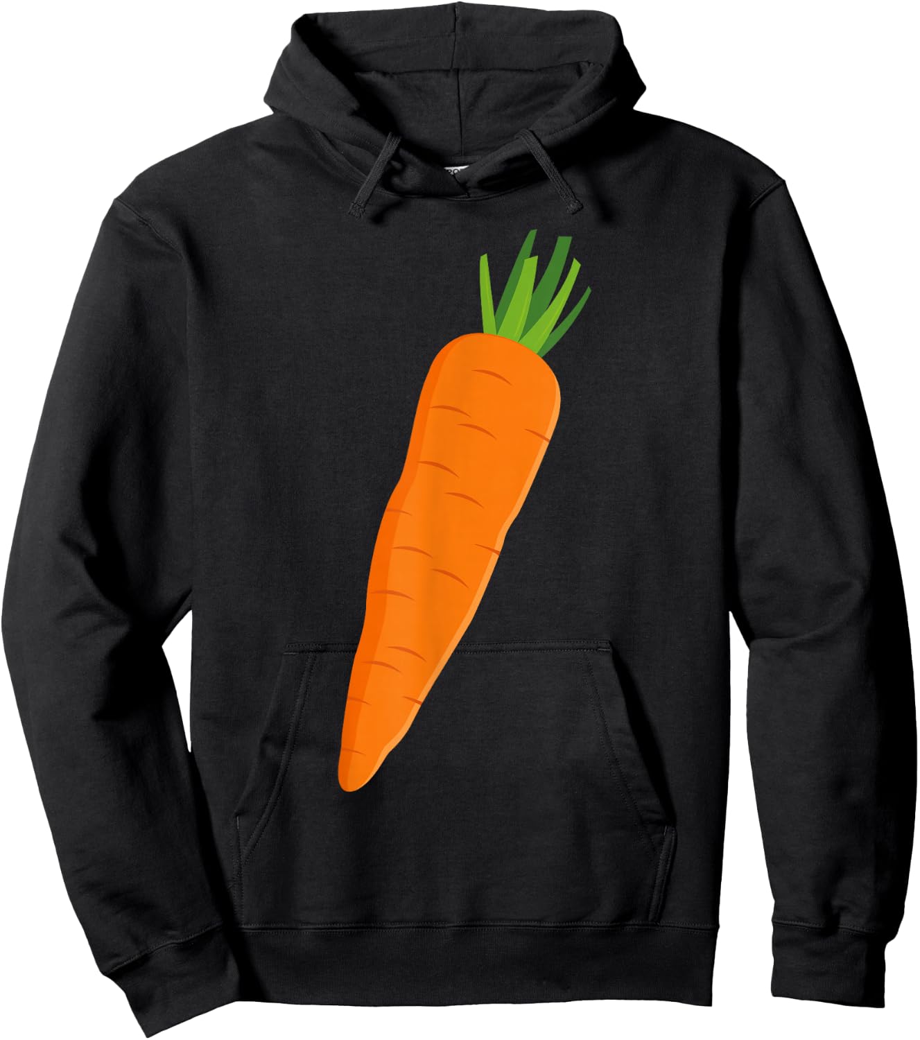 Matching Couple Costume Kid Funny Vegetable Carrot Halloween Hoodie - Hoodie | Black
