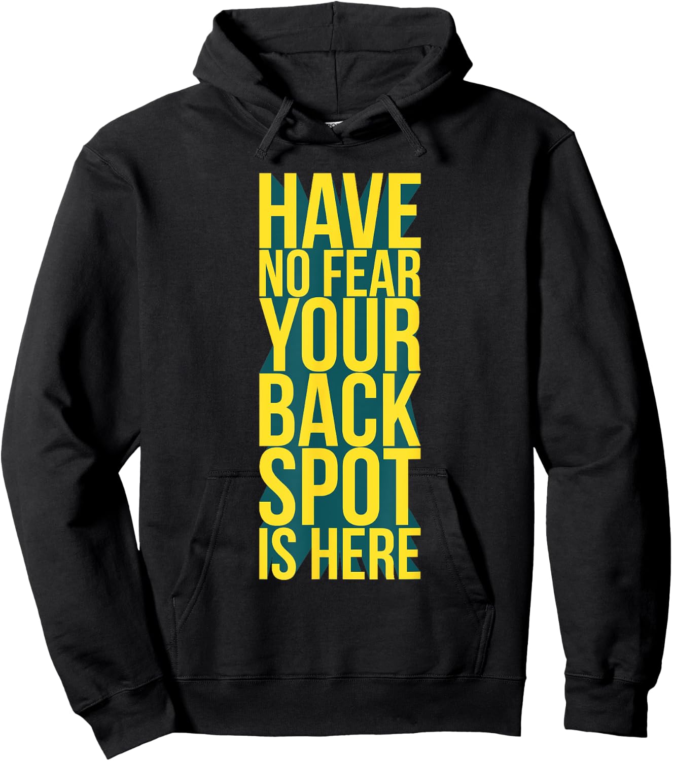 Have No Fear Backspot Back Spot Cheerleading Cheerleader Hoodie - Hoodie | Black