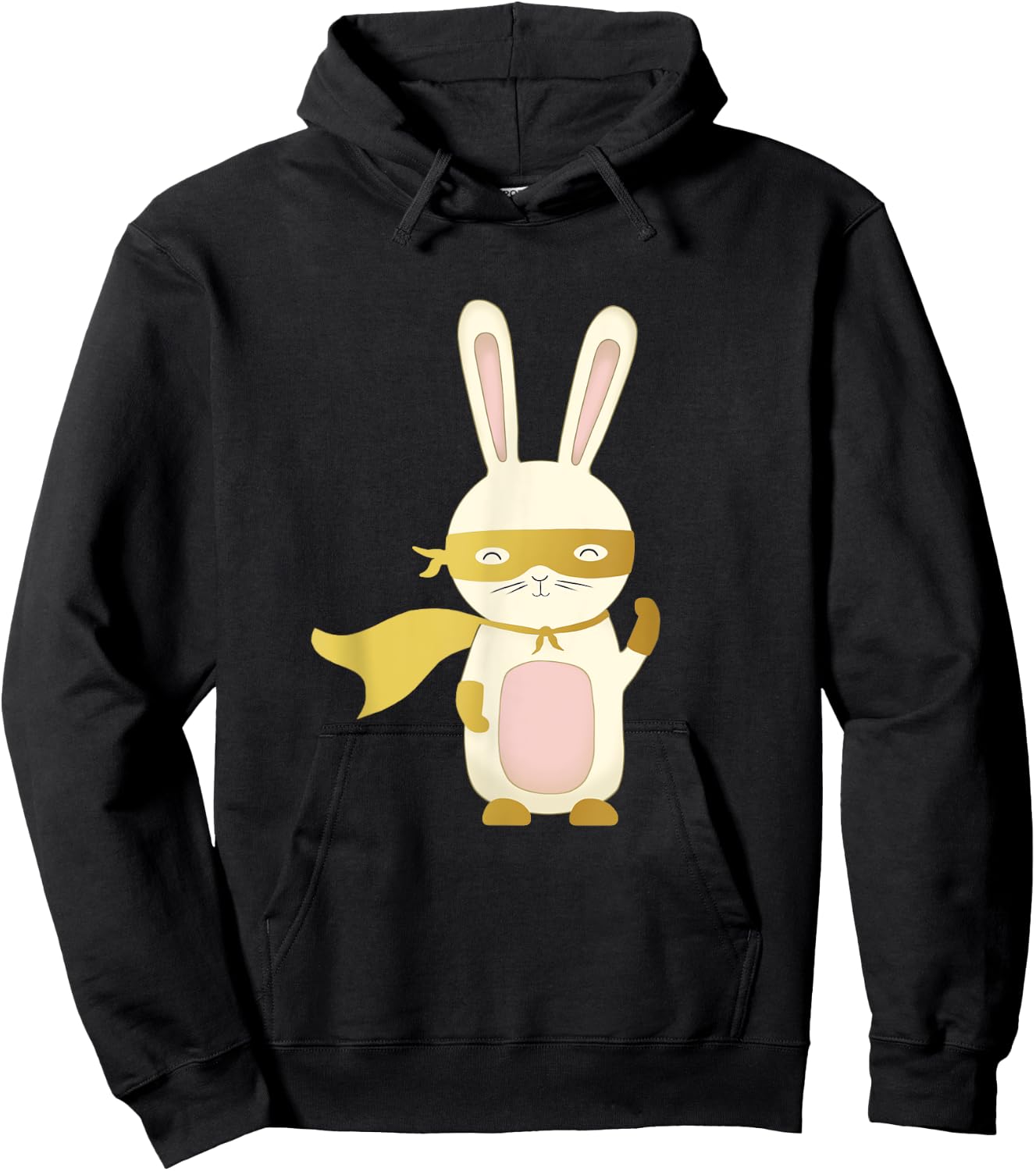 Super Rabbit | Women and Children - The Golden Hero Hoodie - Hoodie | Black
