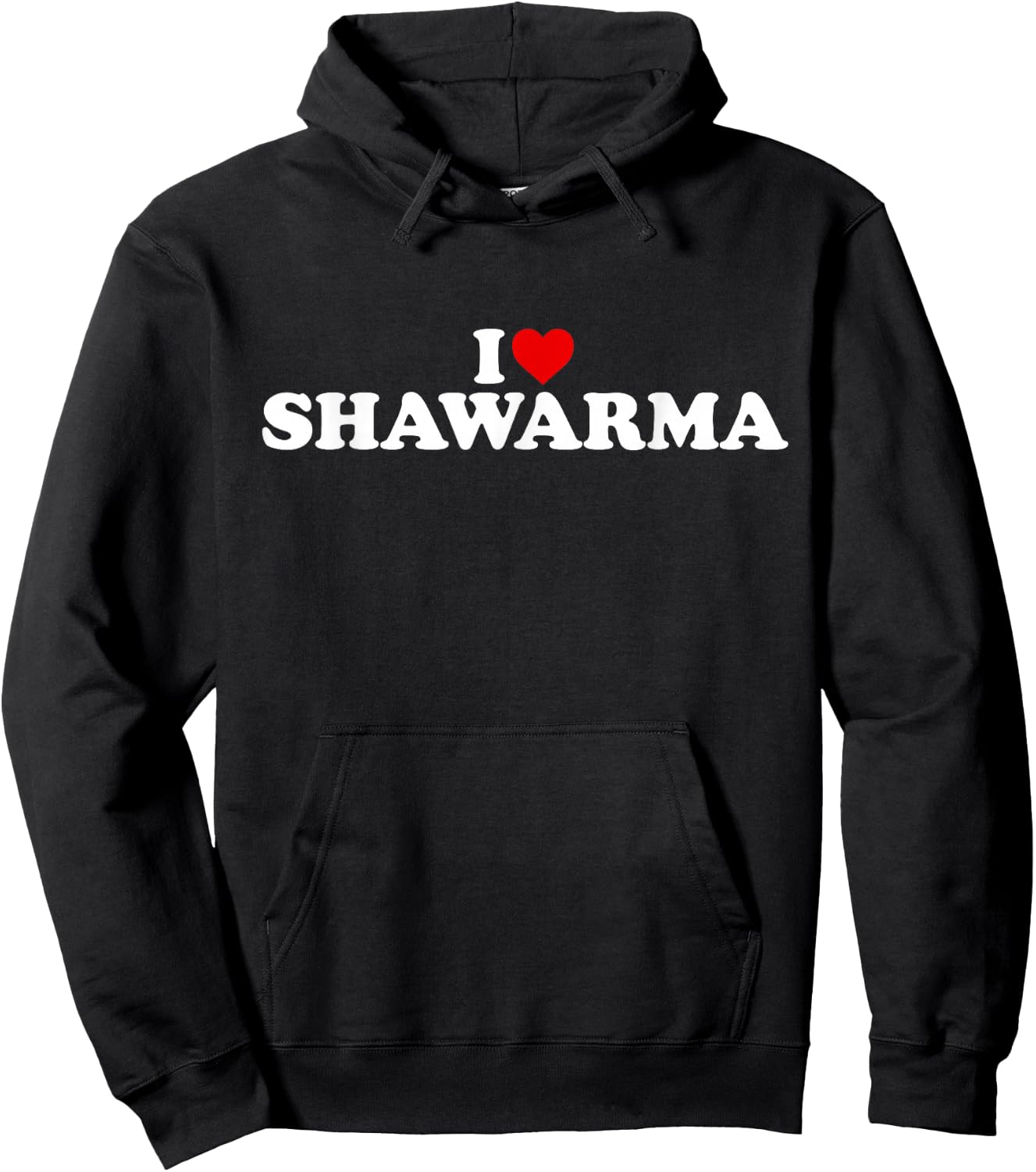 I Love Shawarma - Heart Hoodie - Hoodie | Black