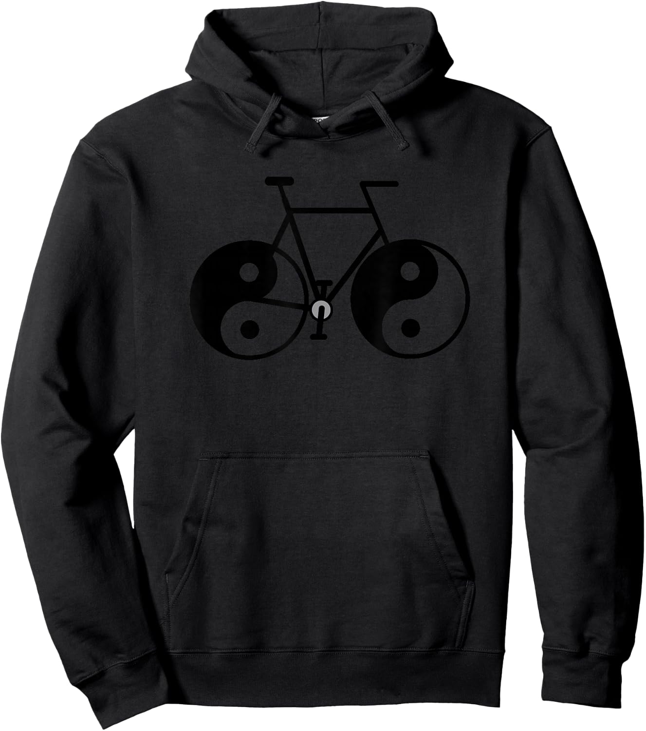 Biking Yin Yang Feng Shui Ying Yang Taijitu Buddhism Hoodie - Hoodie | Black