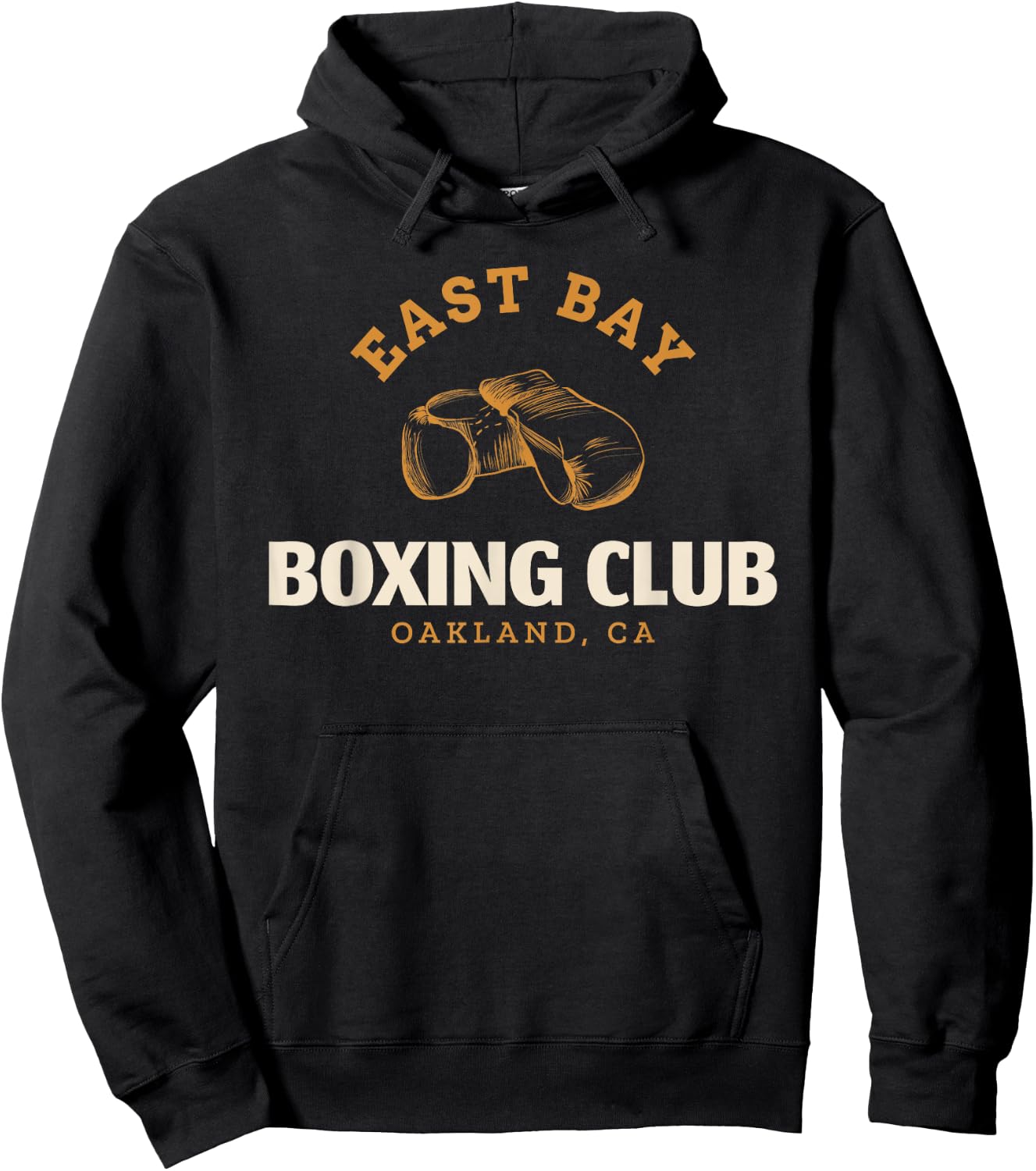East Bay Oakland Boxing Club - Boxing Hoodie - Hoodie | Black