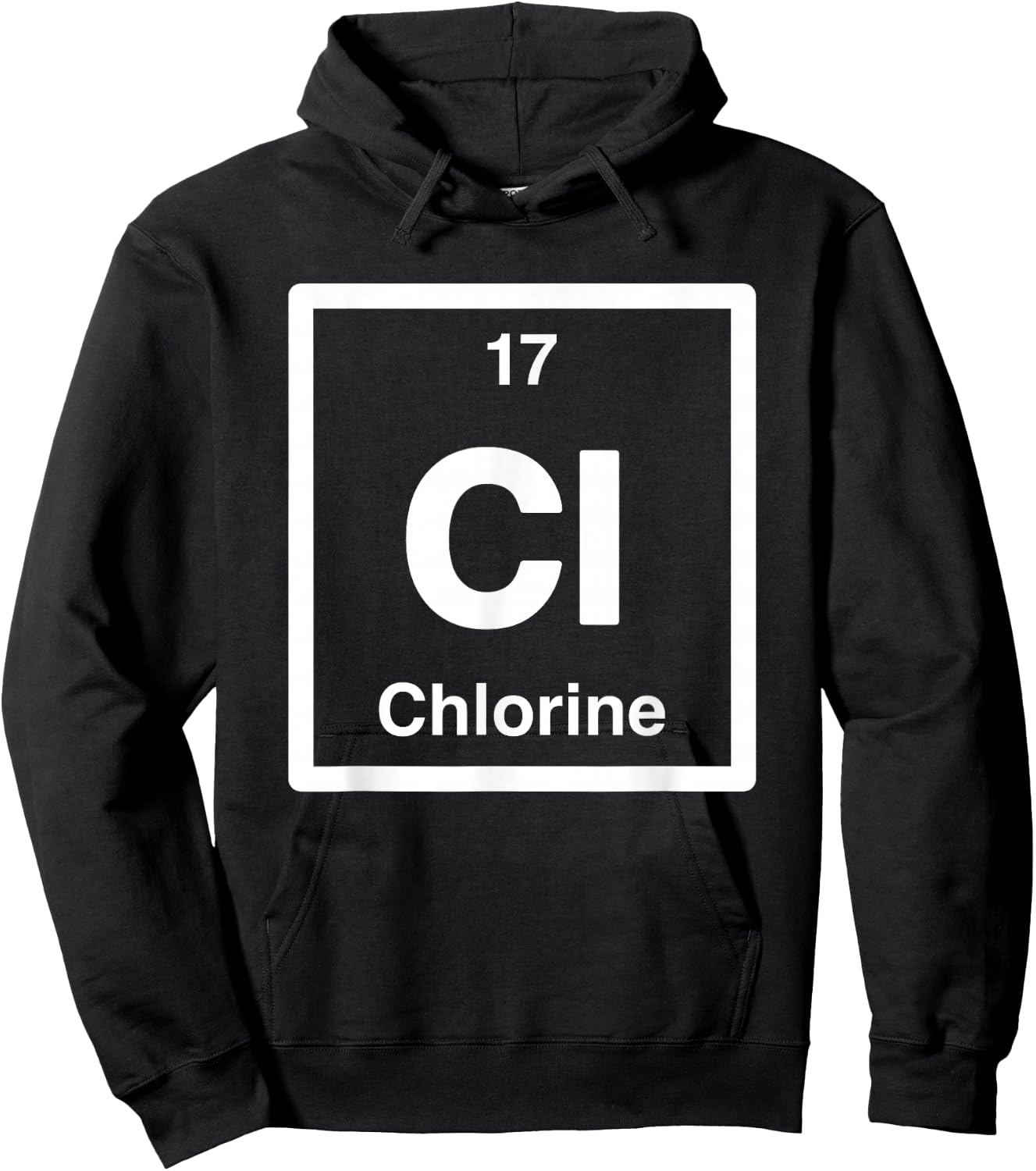 Chlorine - Cl Periodic Table of Elements | Science Gifts Hoodie - Hoodie | Black