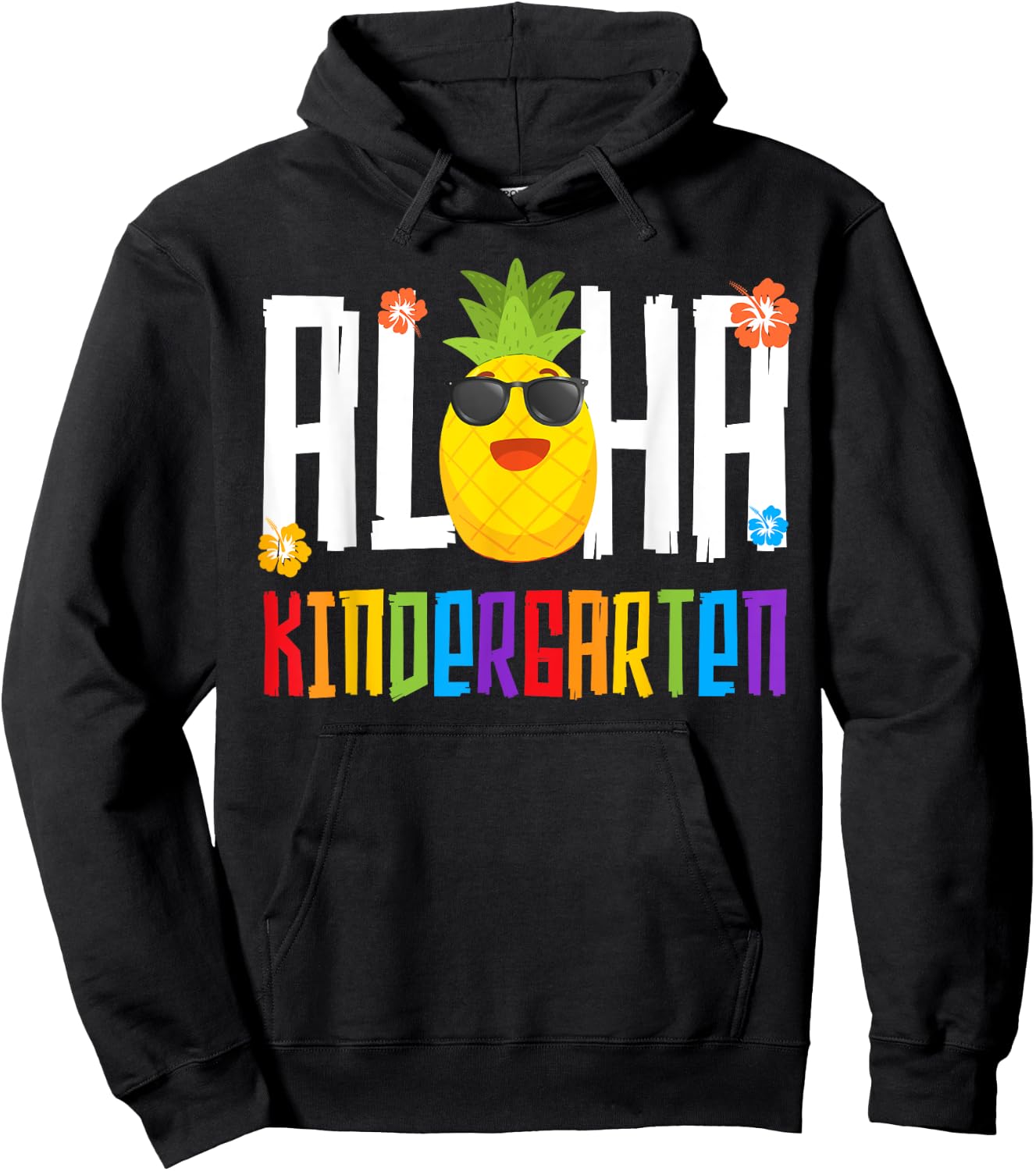 Aloha Kindergarten Back To School Life Teacher Appreciation Men Women Girls Kids Hoodie - Hoodie | Black
