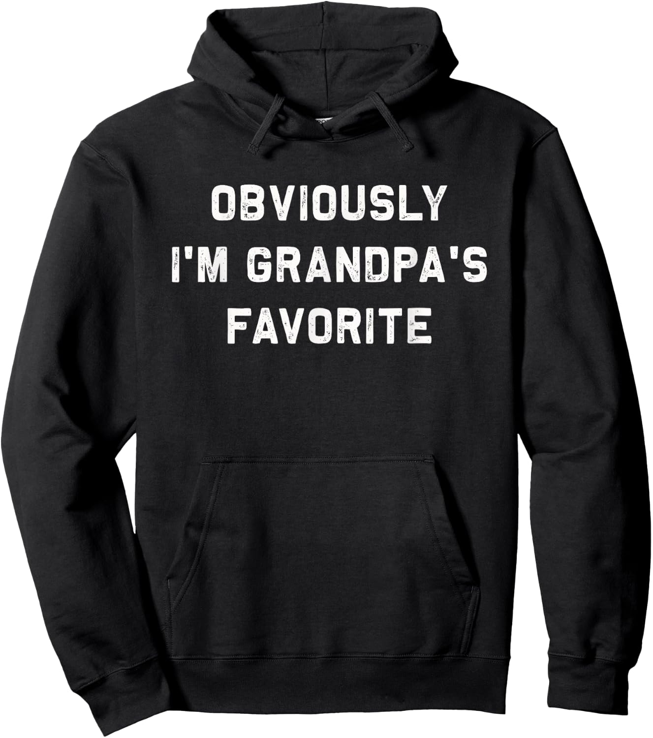 Obviously I'm Grandpa's Favorite | Funny favorite child gift Hoodie - Hoodie | Black
