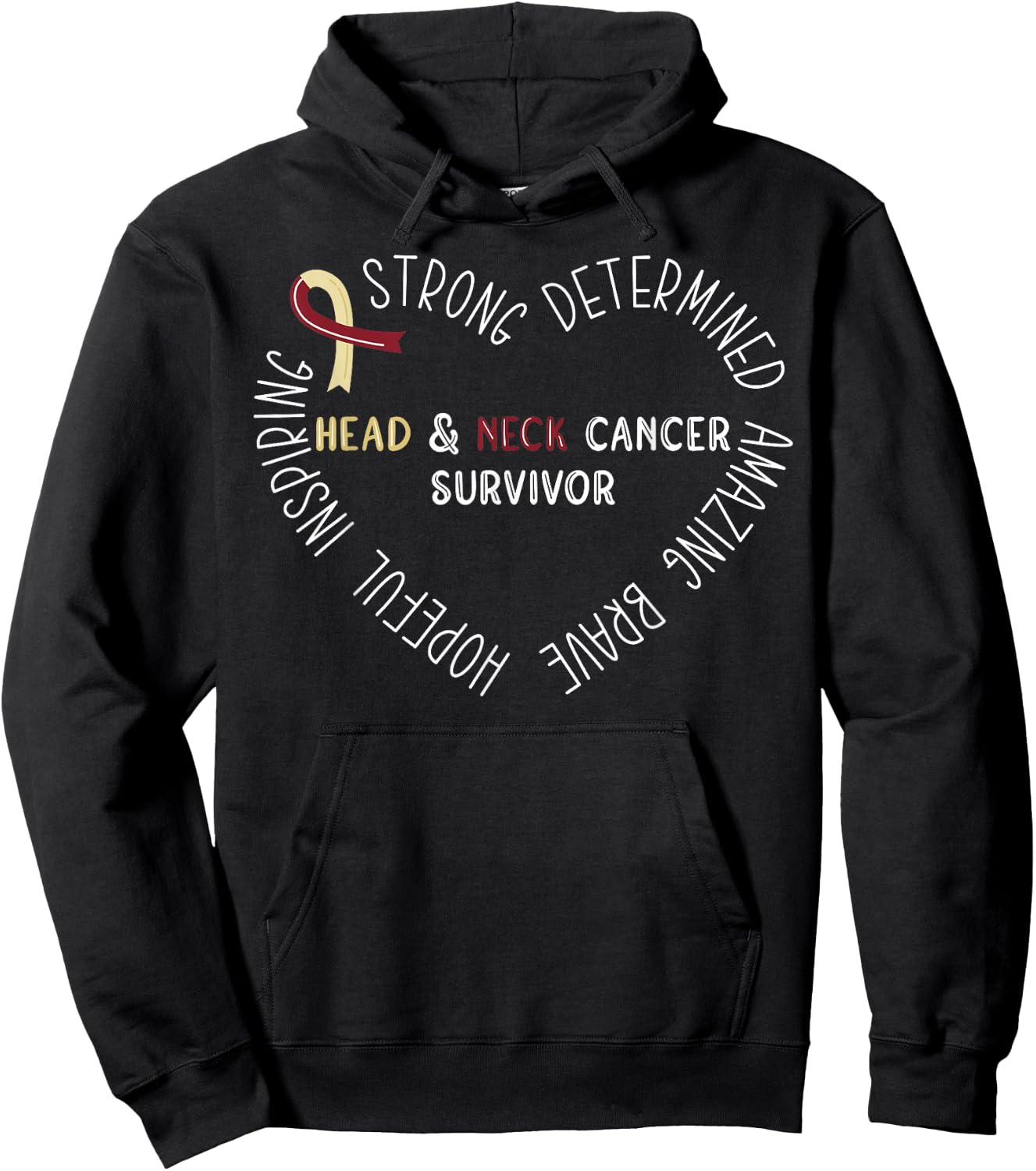 Head And Neck Cancer Survivor Hoodie - Hoodie | Black