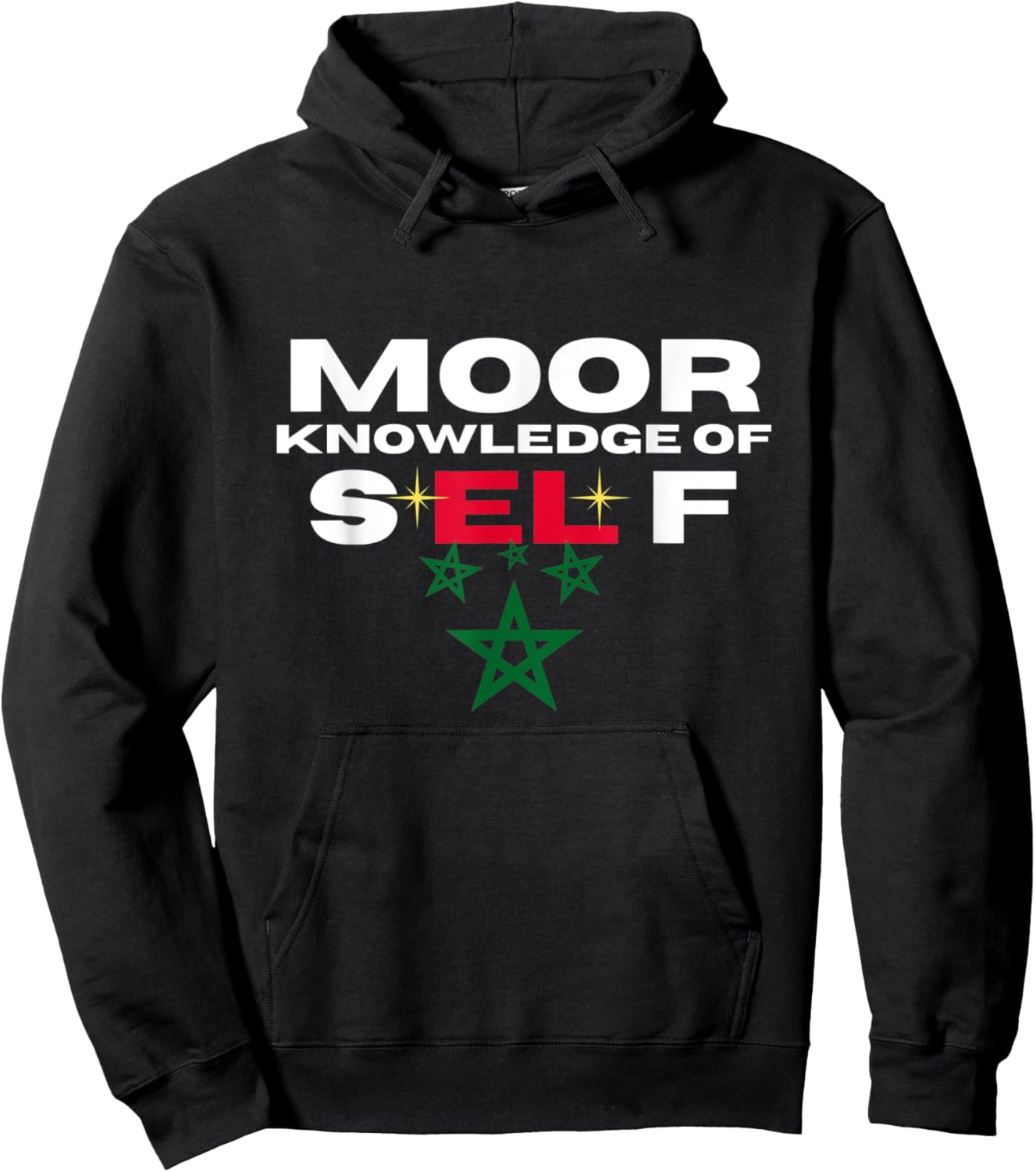 Moor Knowledge Of Self - Higher Self God Within Moorish Hoodie - Hoodie | Black