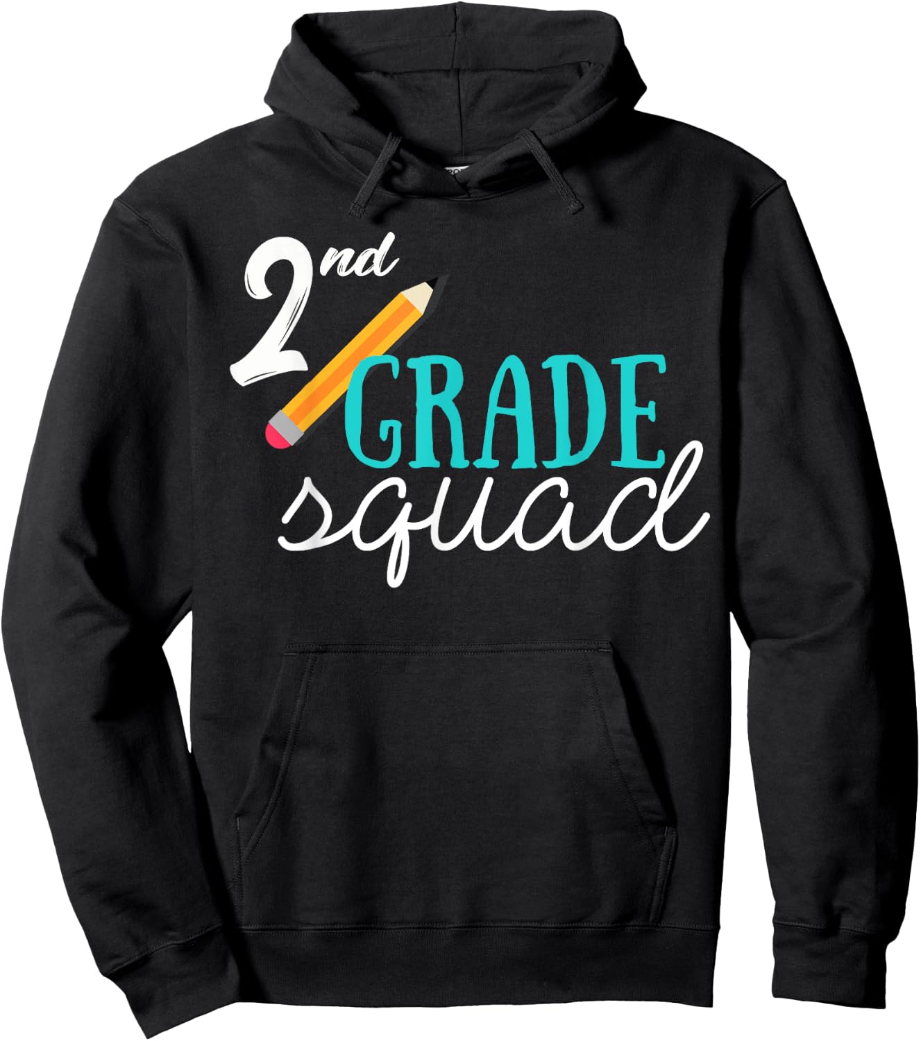 2nd Teacher Team Shirt - Second Grade Squad Hoodie - Hoodie | Black