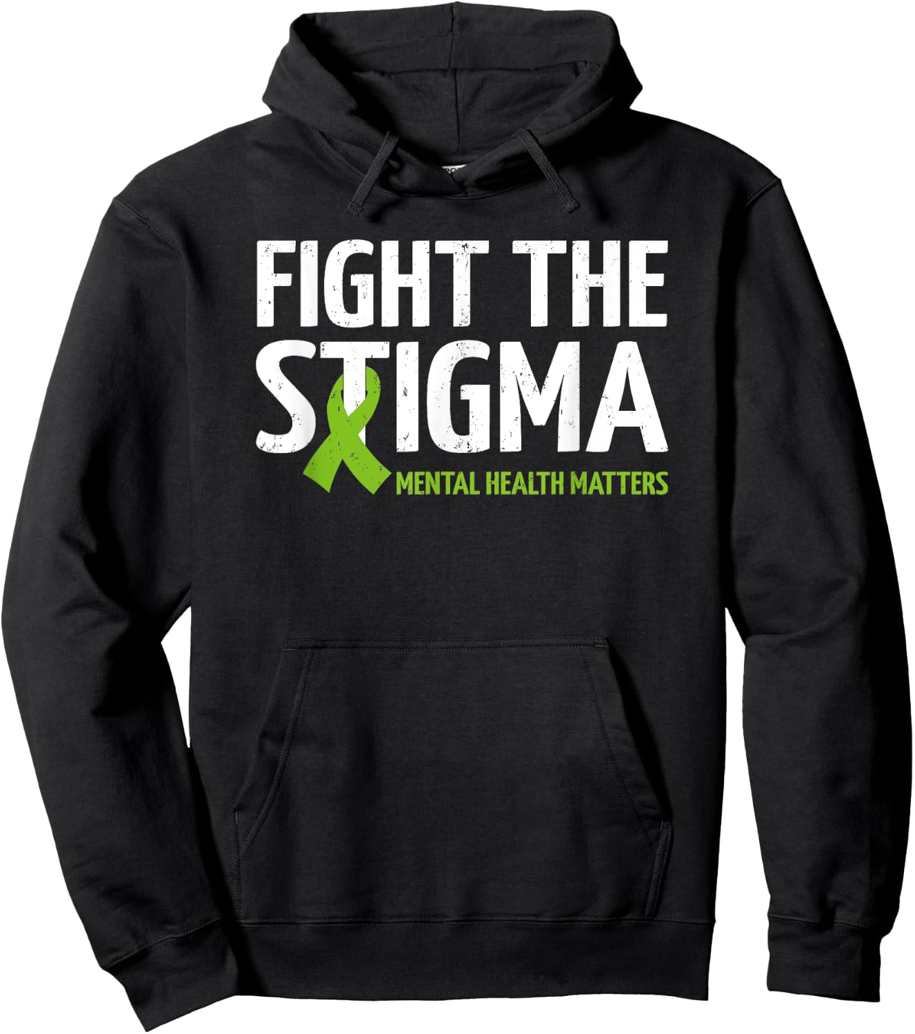 Mental Health Matters Fight The Stigma, Mental Health Hoodie - Hoodie | Black