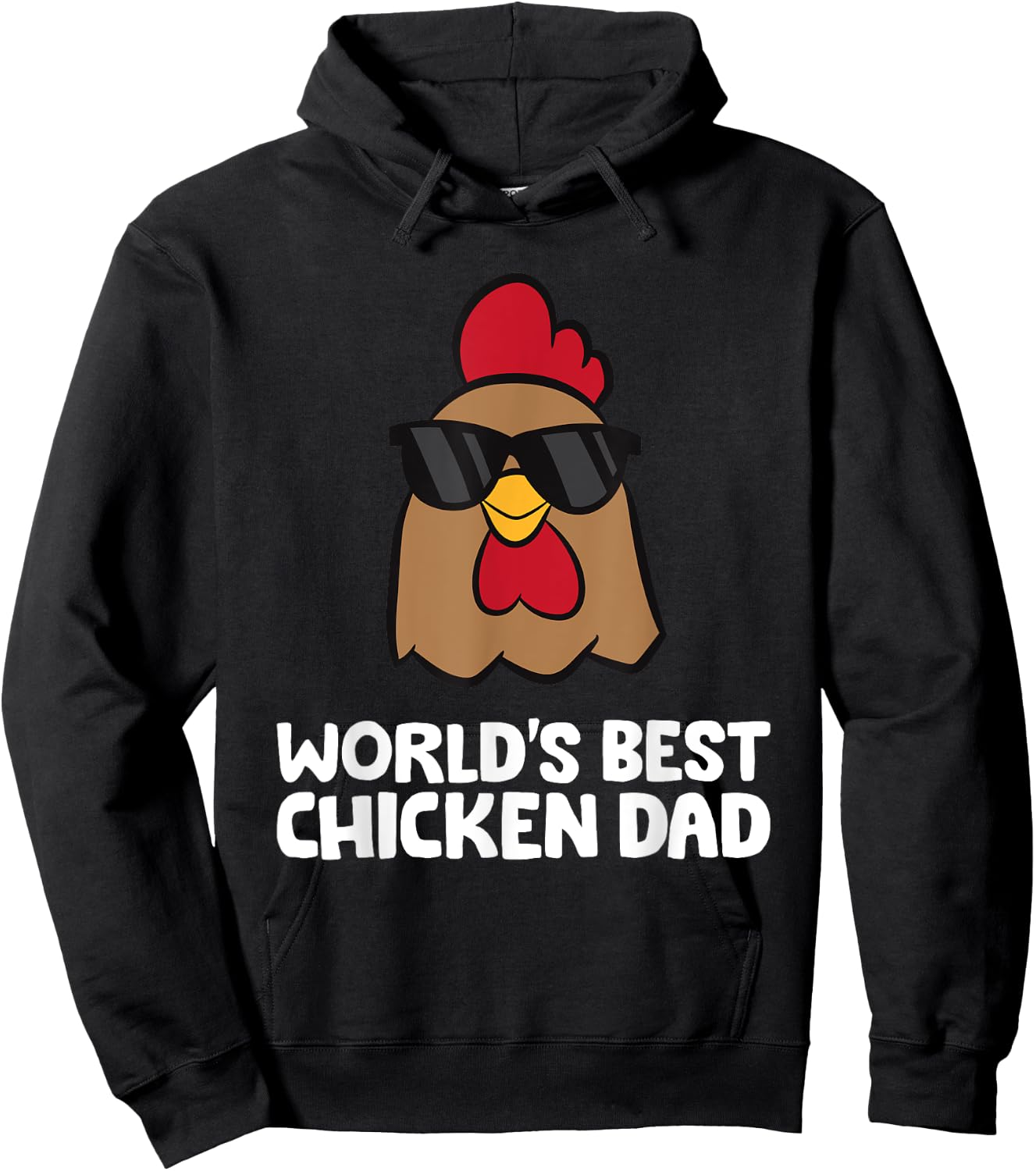 Chicken Owner Papa World's Best Chicken Dad Hoodie - Hoodie | Black